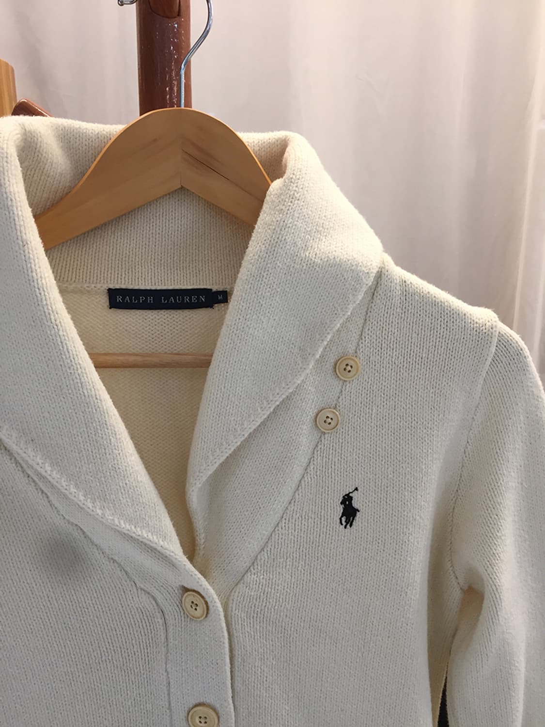 (WOMAN) 폴로랄프로렌 숄카라 니트가디건 M 상품이미지2