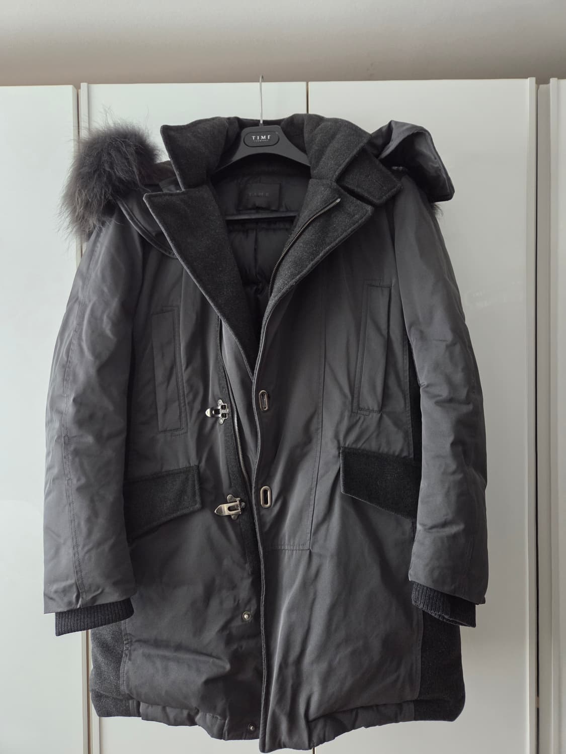 타임옴므 라쿤퍼 패딩 상품이미지1