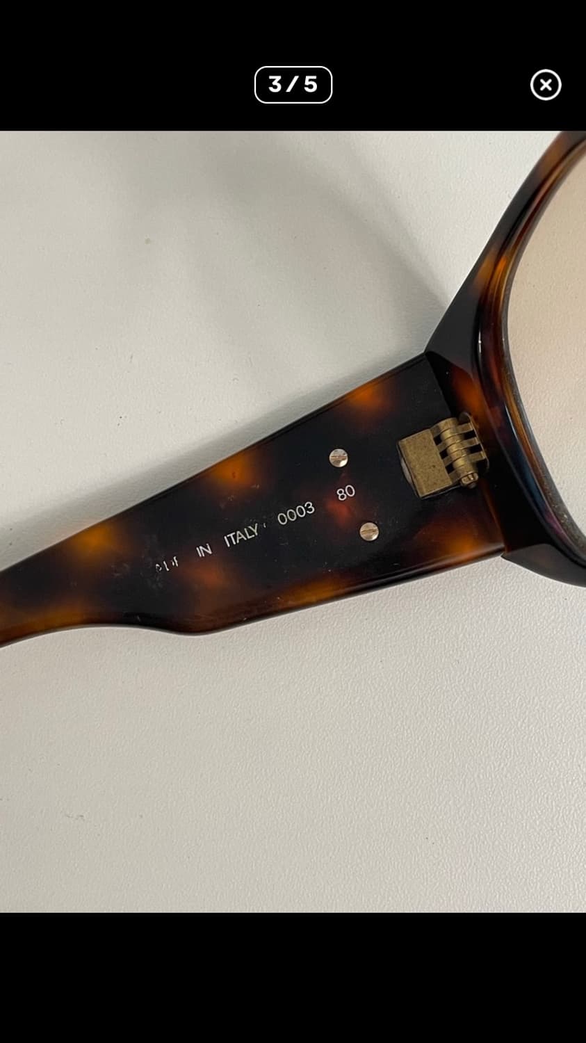 샤넬 80's 빈티지 레오파드 틴트 선글라스 상품이미지3