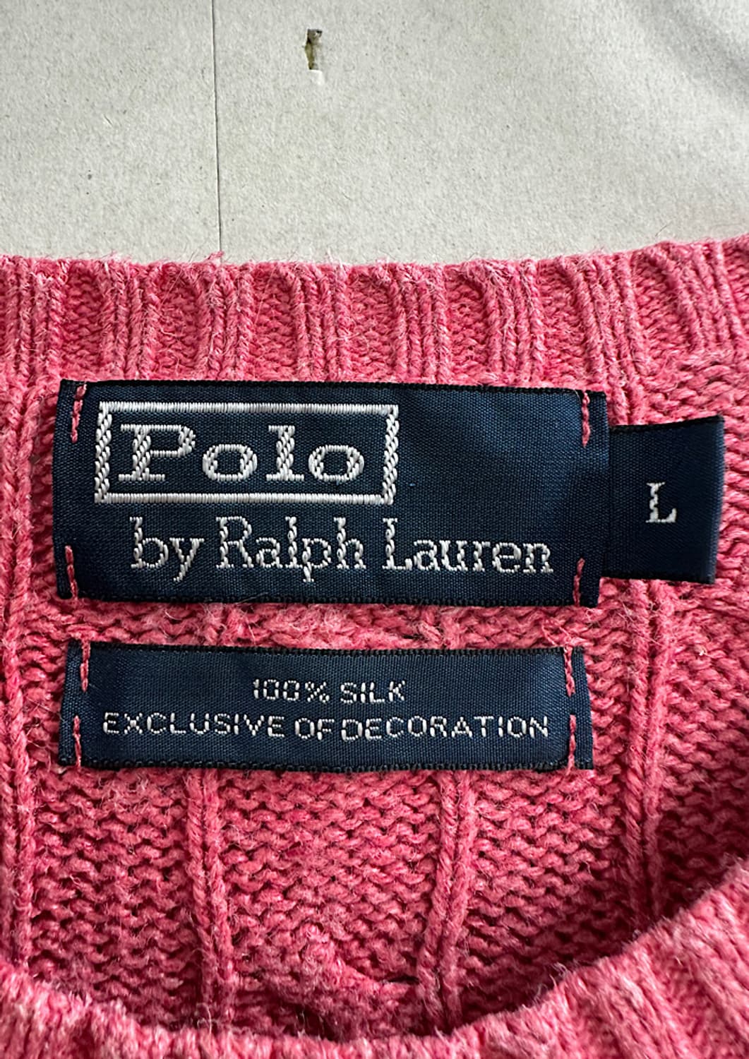 폴로 실크 니트 L  상품이미지3