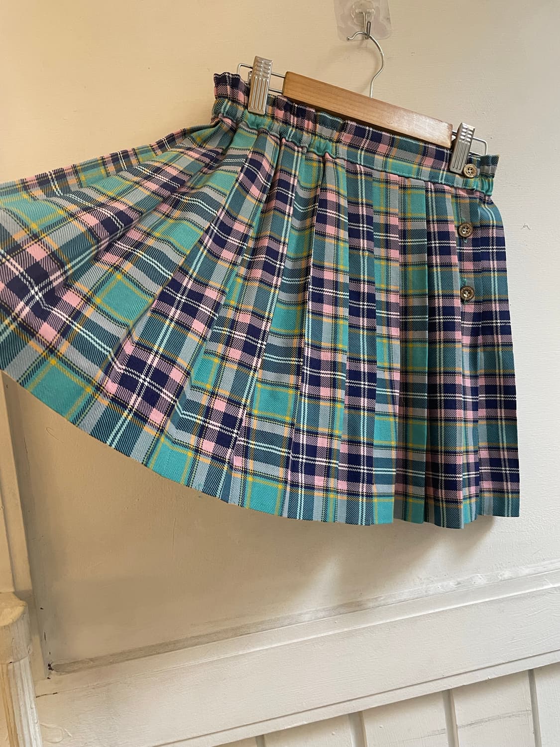 일본 빈티지 키치 플리츠 스커트 상품이미지3