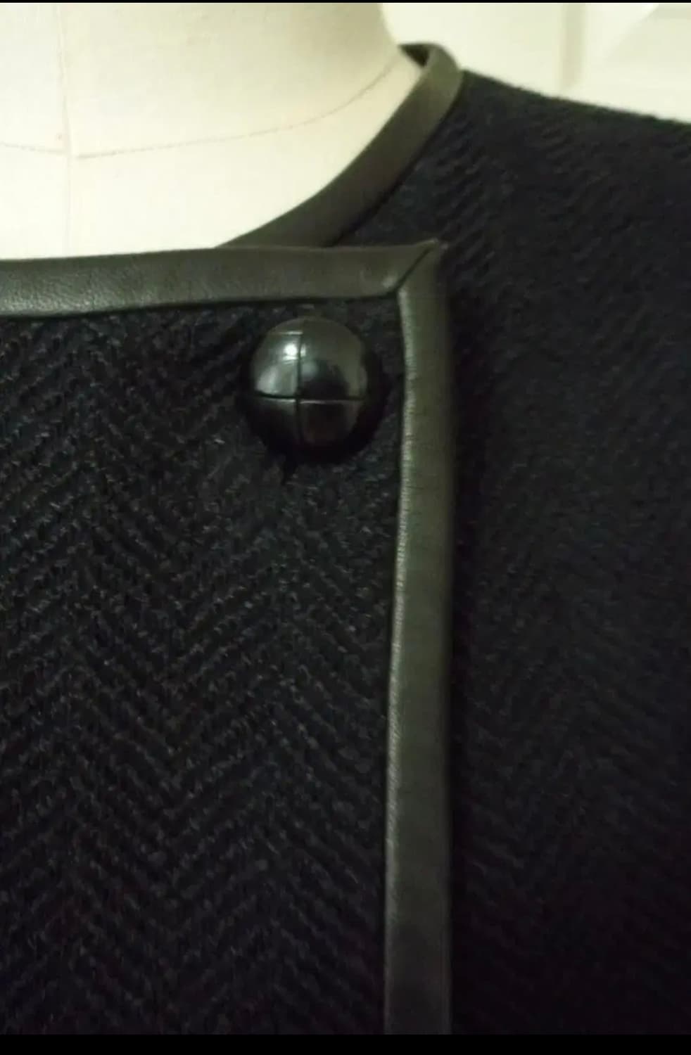 이자벨 마랑 가죽 트리밍 헤링본 자켓 상품이미지5