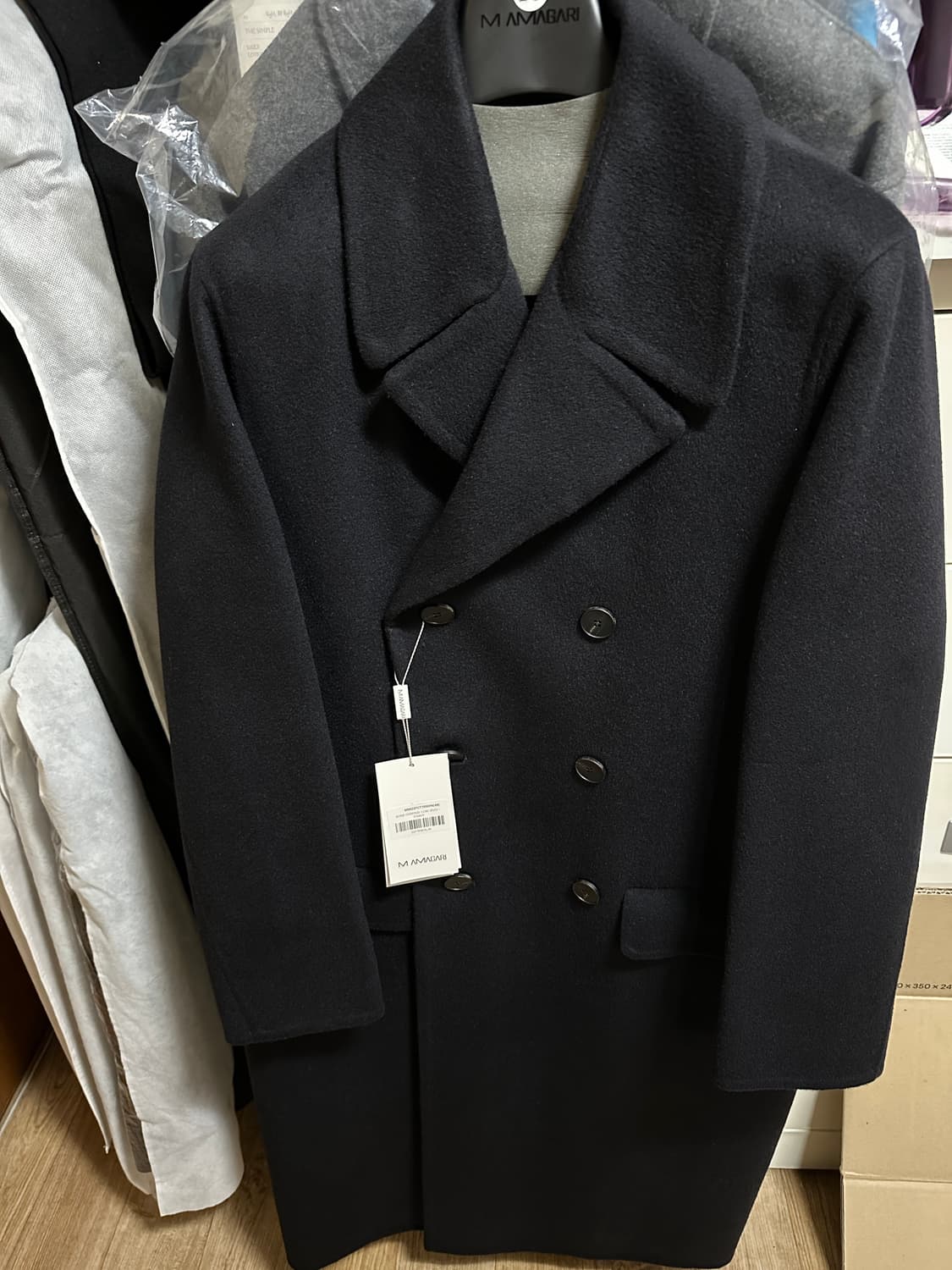 [48] 마마가리 봉코트 다크네이비 22fw 상품이미지1