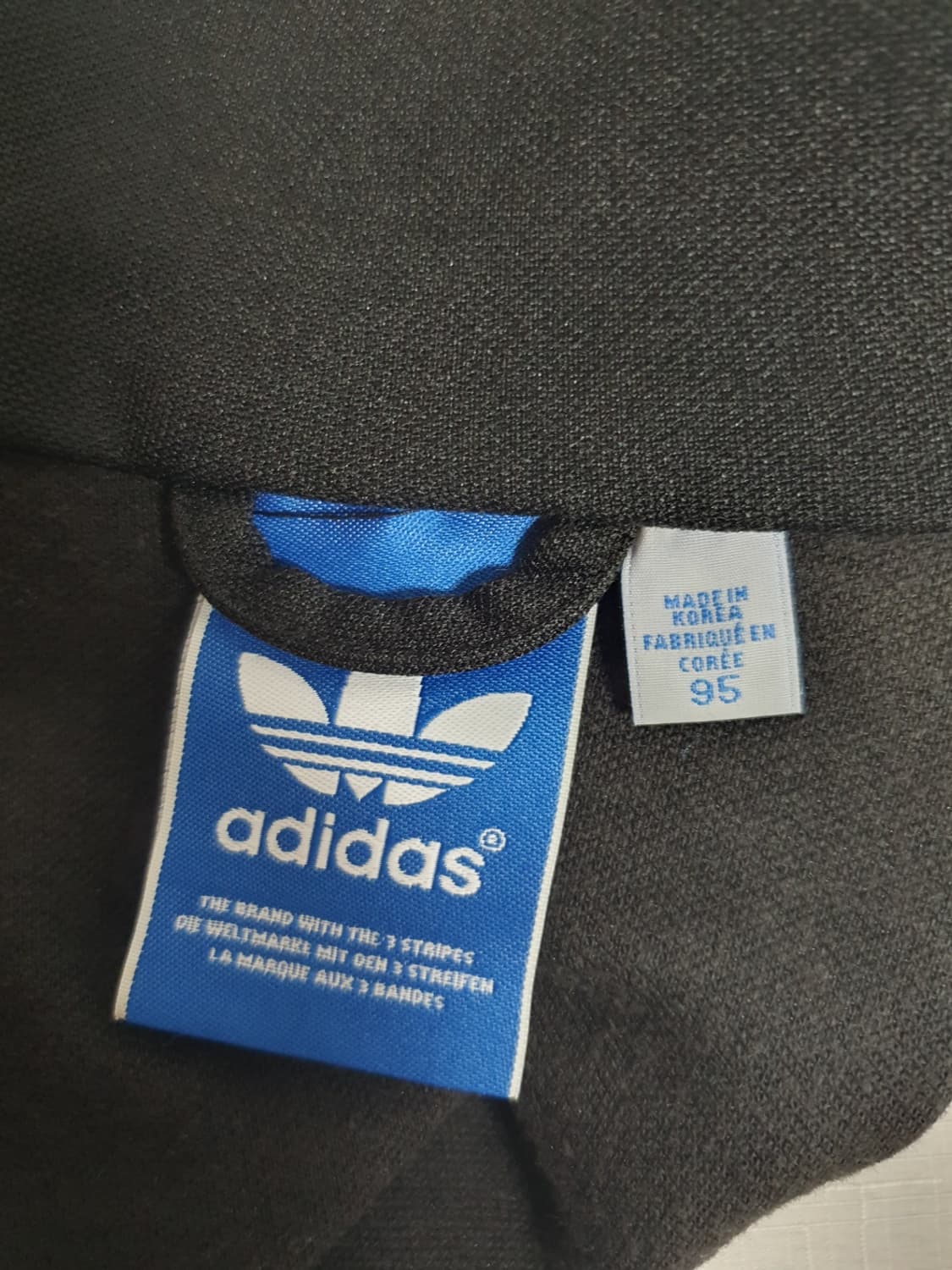 아디다스 유로파 져지 블랙 삼선 화이트 트랙탑 95 상품이미지7