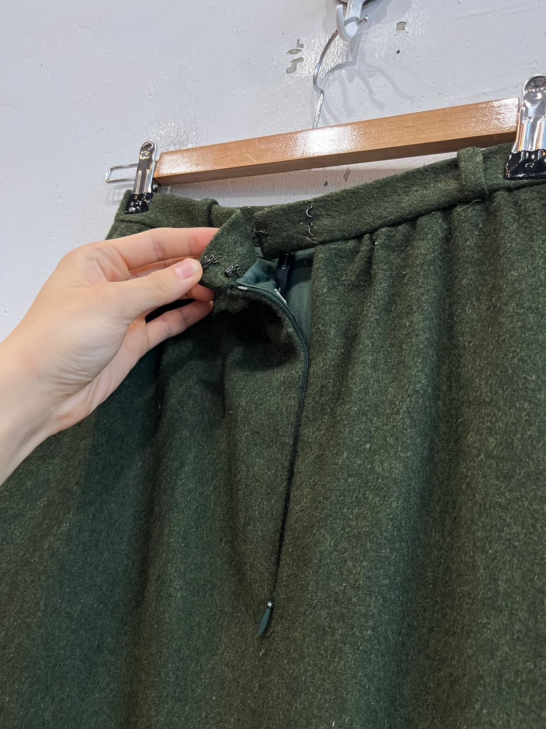 지방시 퓨어 실크 울 스커트 치마 Made in SWISS 상품이미지6