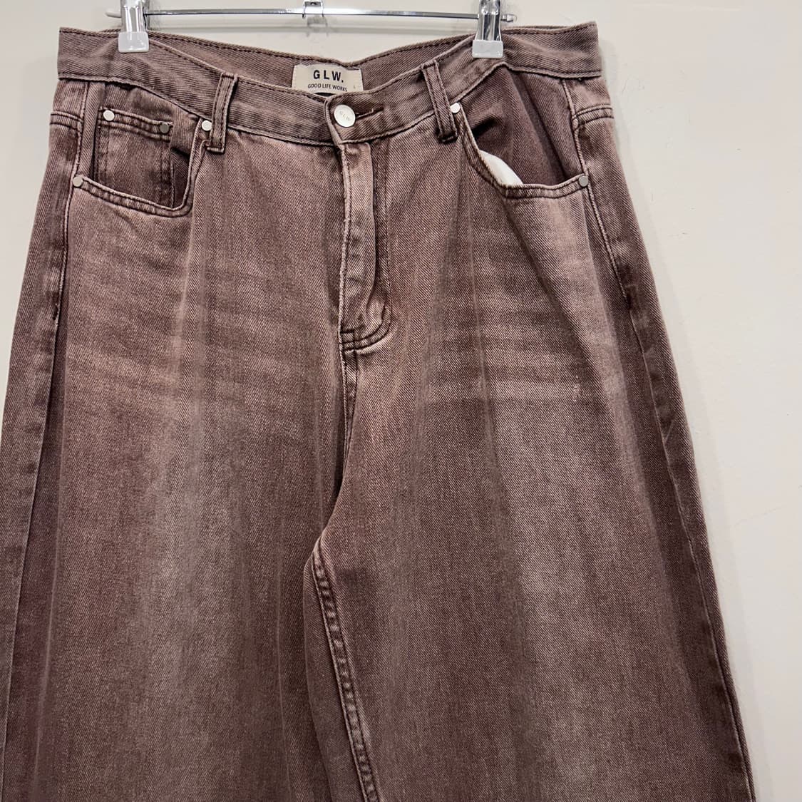 굿라이프웍스 브러쉬 워시드 와이드 팬츠 상품이미지5