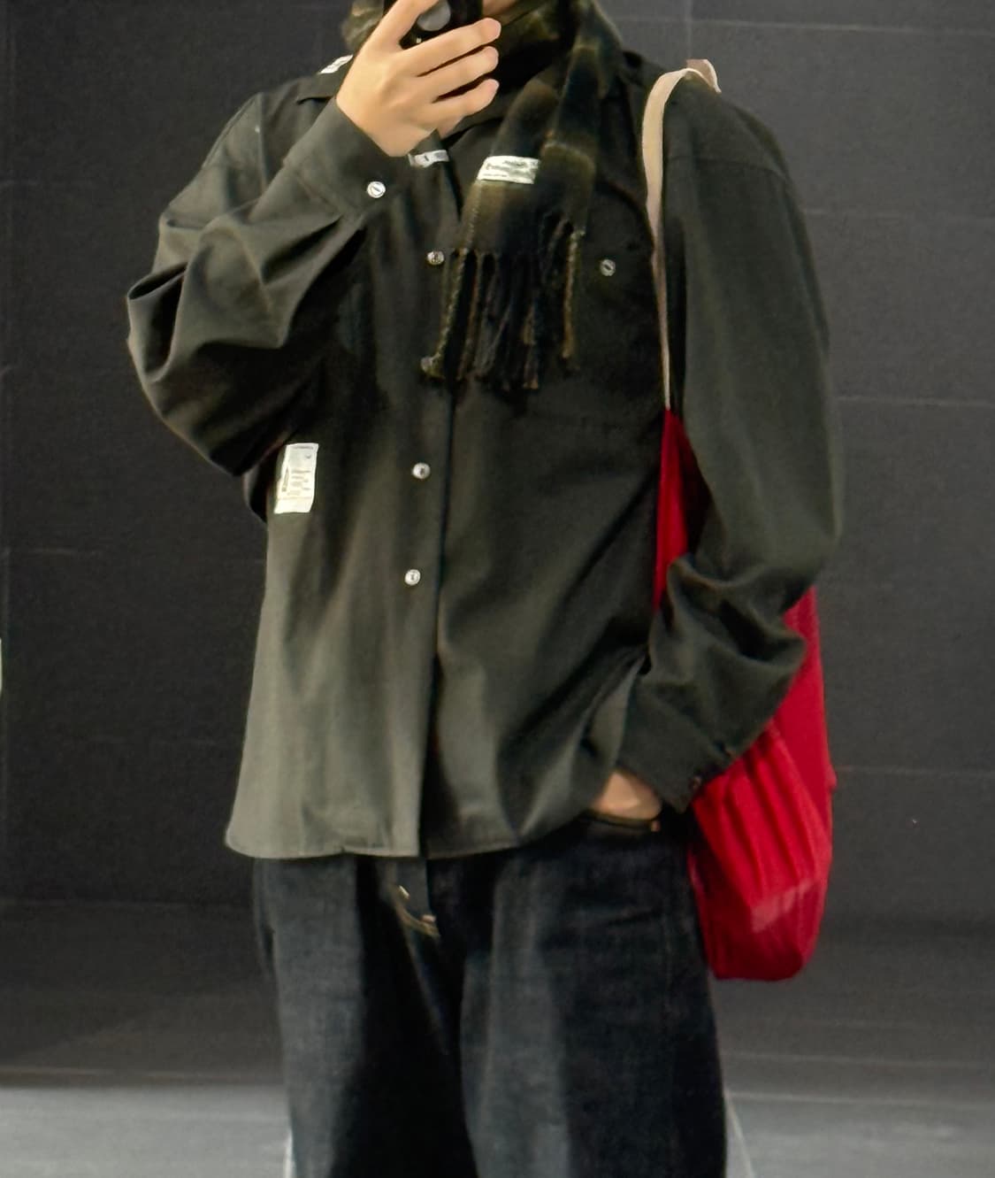 메종 미하라 야스히로 스카프셔츠  상품이미지3