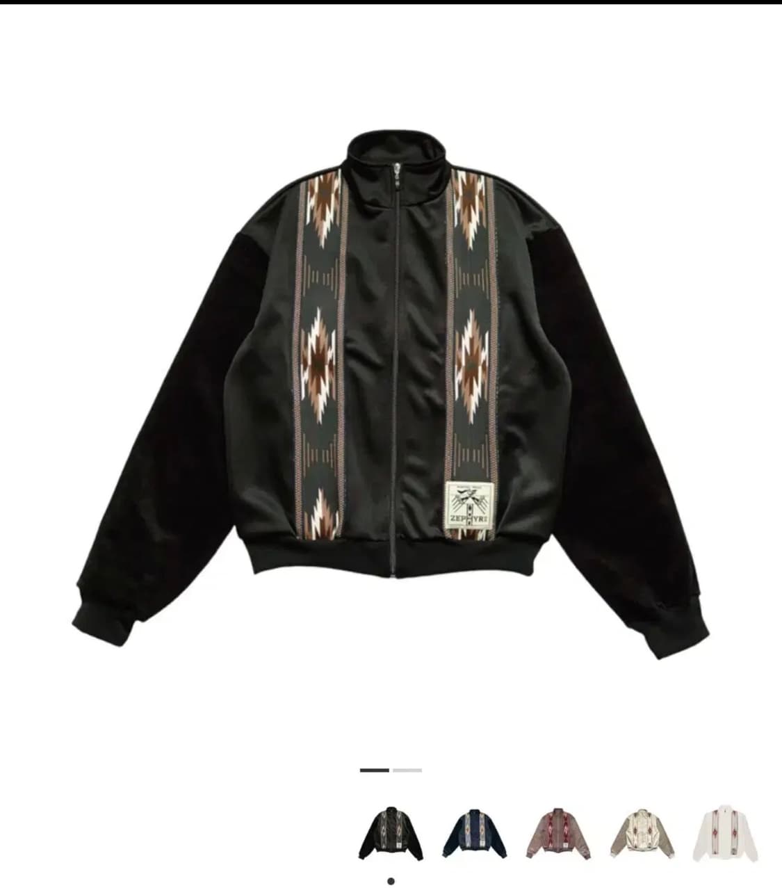 캐피탈 스무스 저지 코치 & 제피르 트랙 자켓 블랙 4 상품이미지5