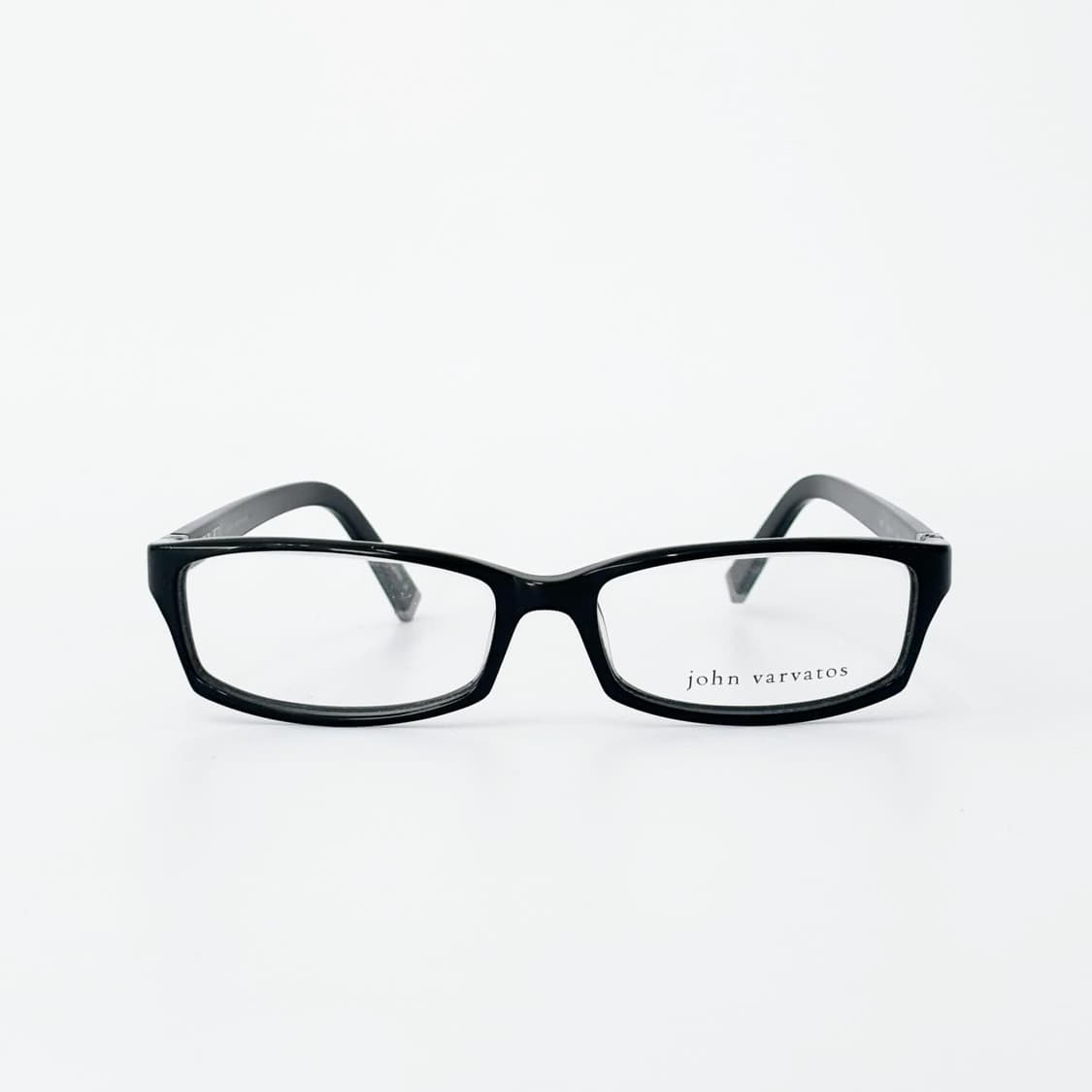 John Varvatos 블랙 스퀘어 뿔테 데드스탁 빈티지안경 상품이미지1
