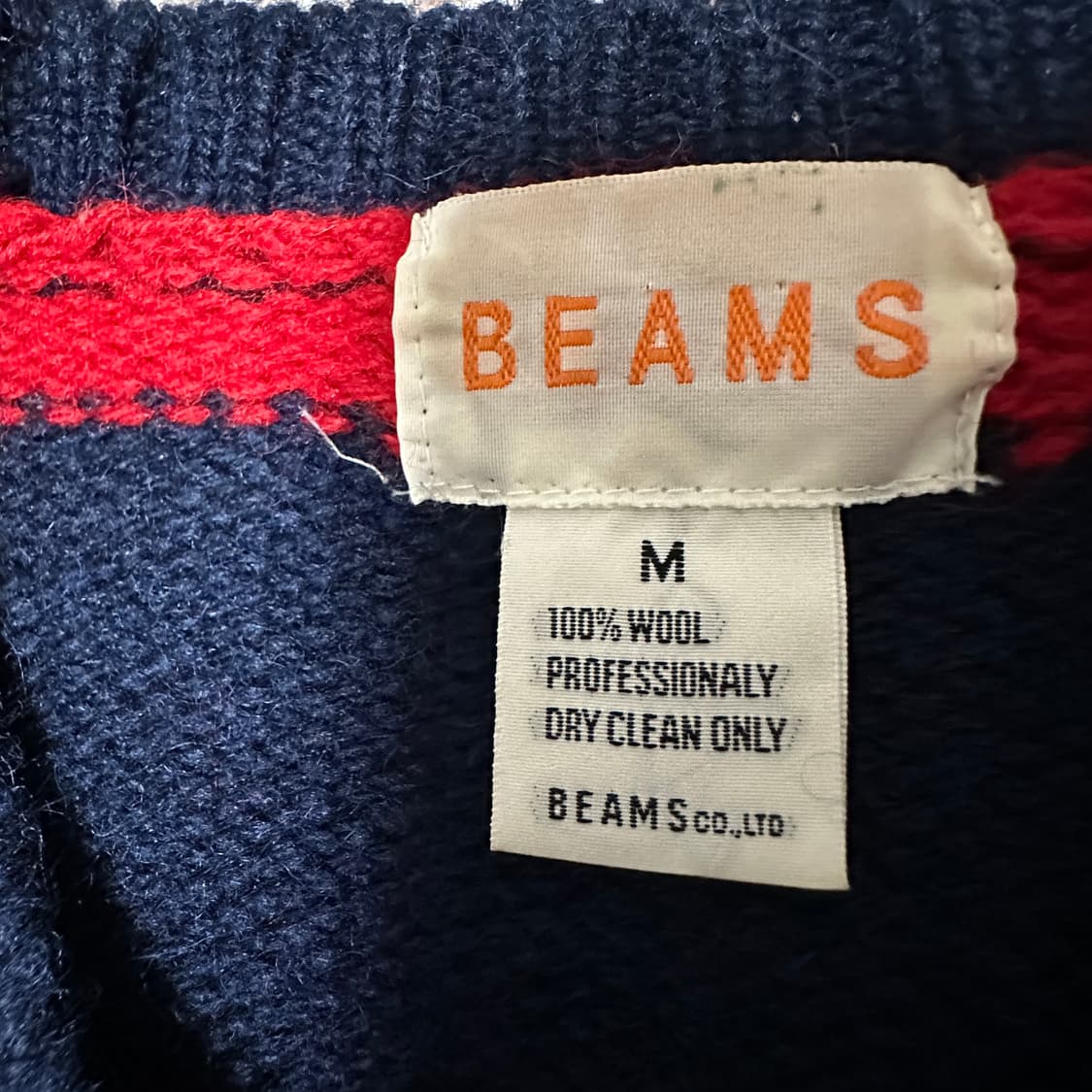 BEAMS wool knit sweater 상품이미지3