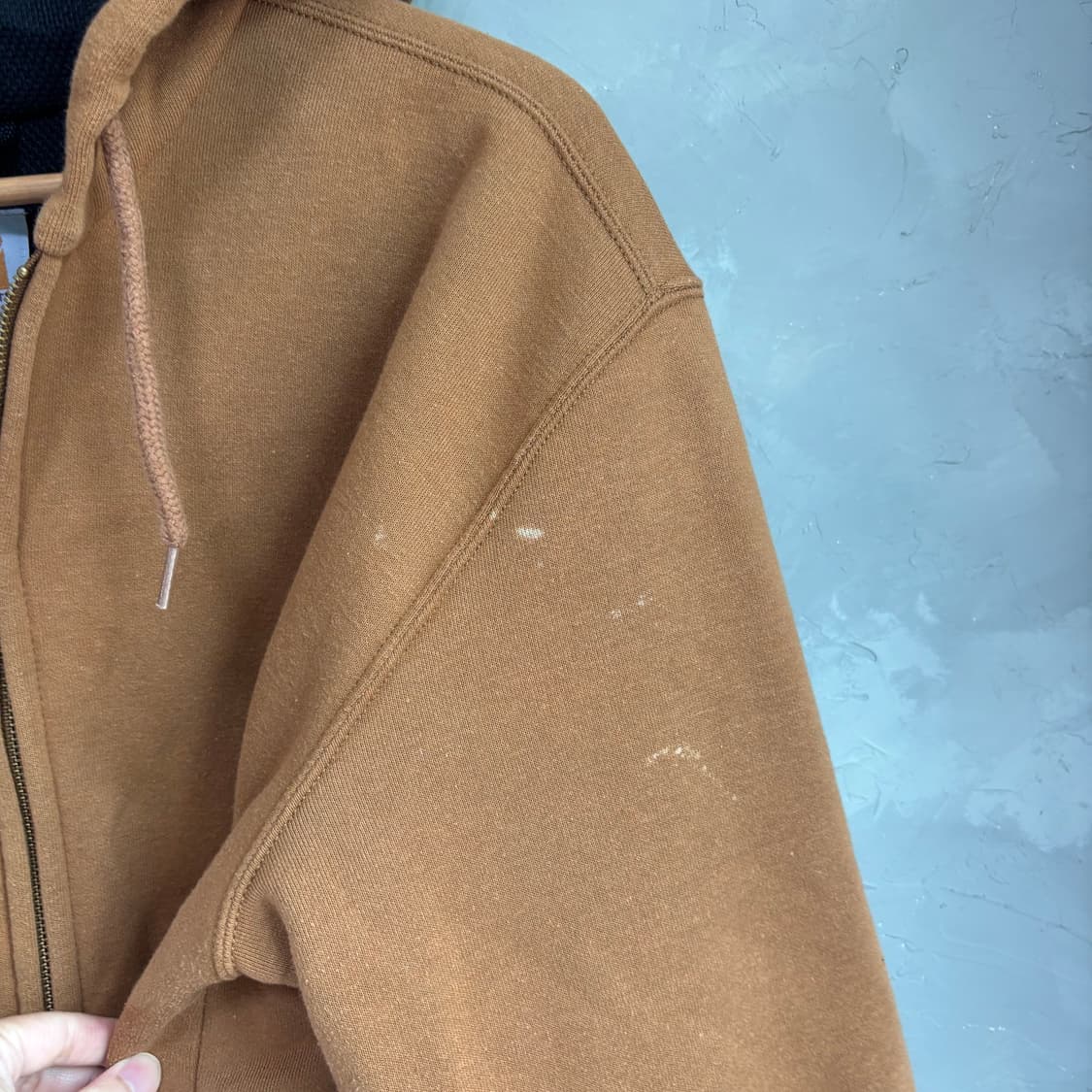 칼하트 써멀 후드집업 카멜 브라운 상품이미지3