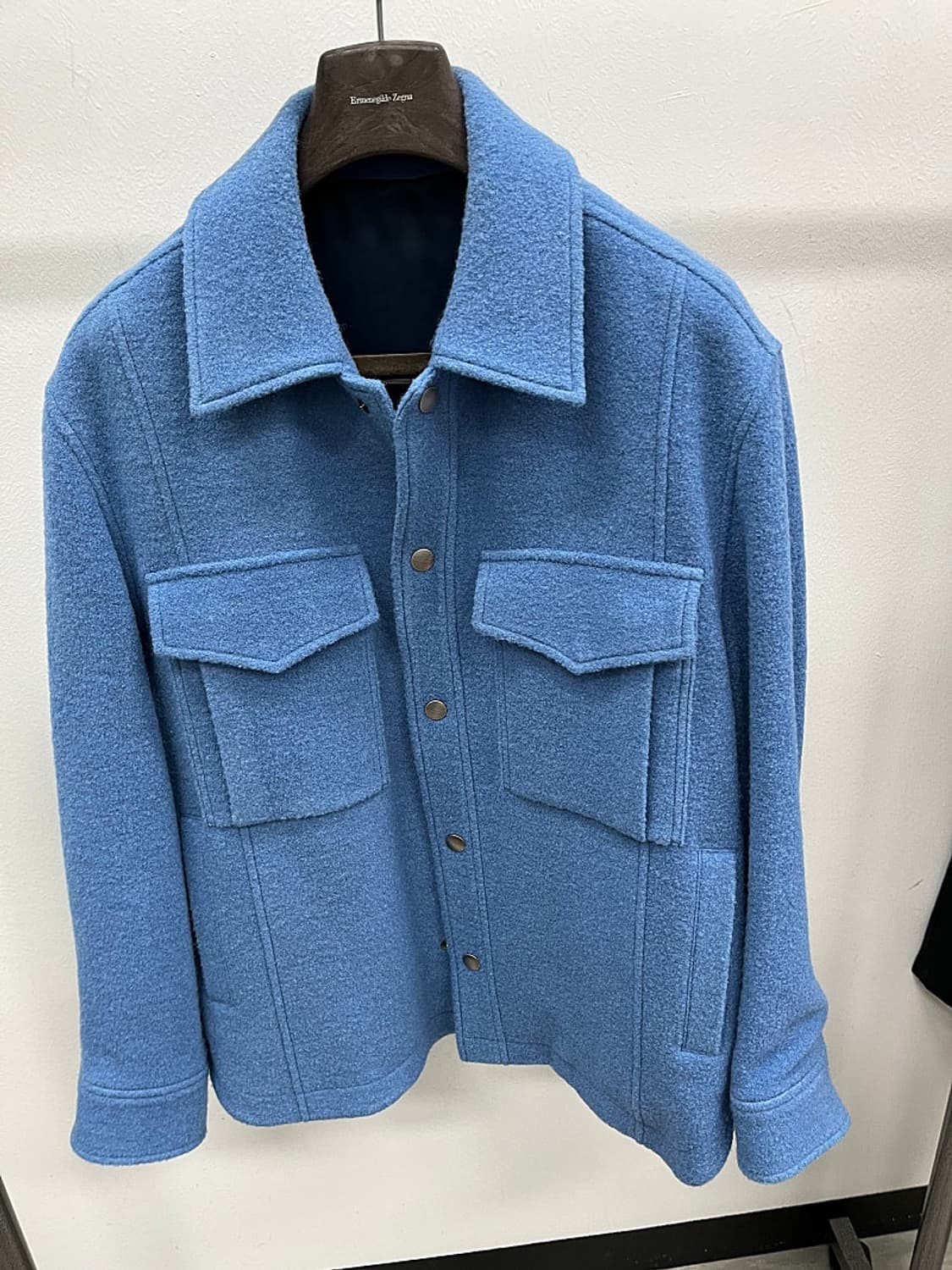 105) 솔리드옴므 백로고 오버 울 트러커  상품이미지2