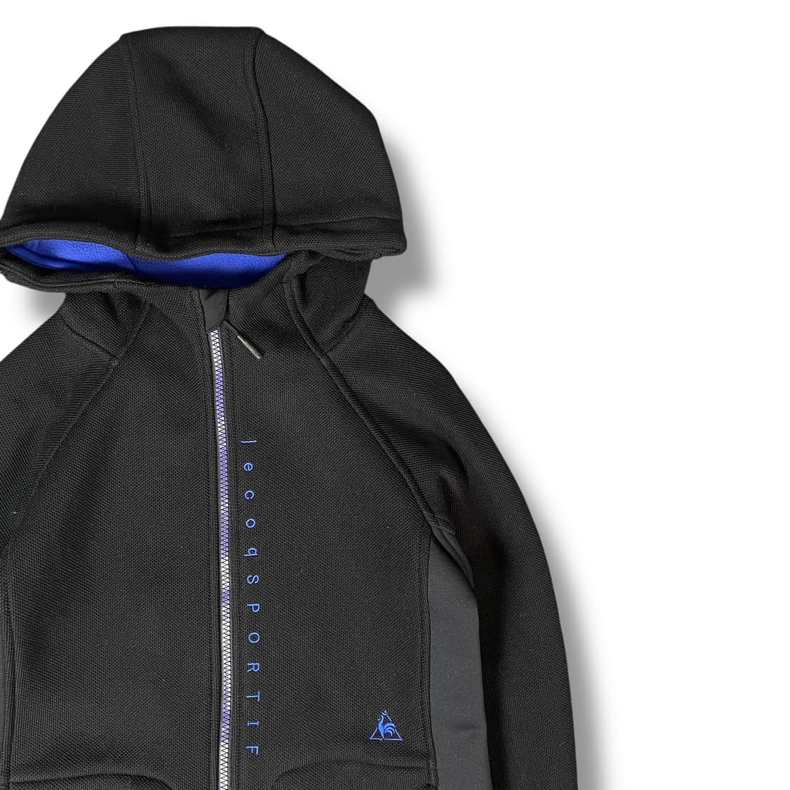 르꼬끄 블루로고 블랙 풀 집업 플리스 90 상품이미지3