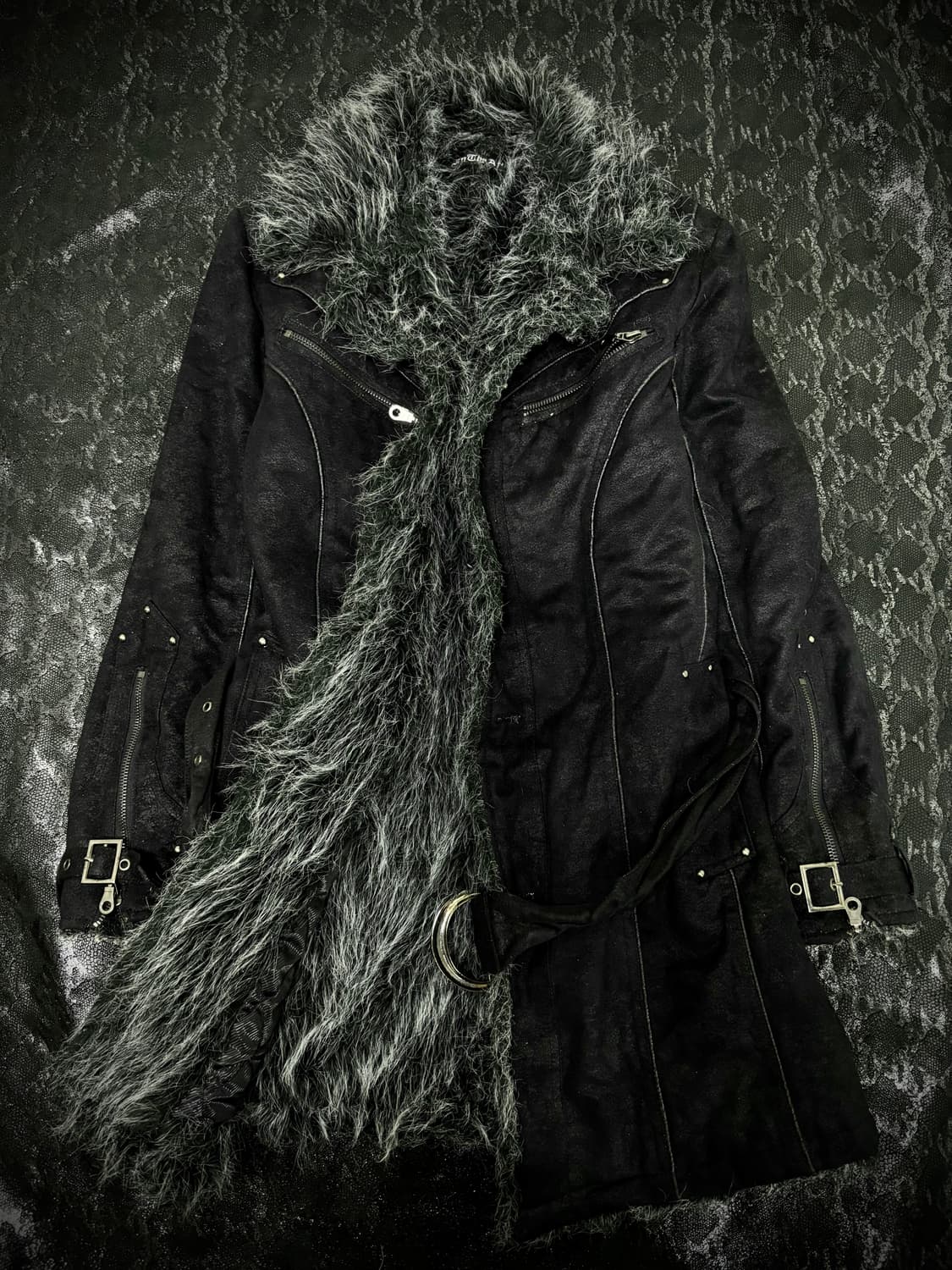  00’s Rare V-Kei Archive Fur Trimming Bu 상품이미지1