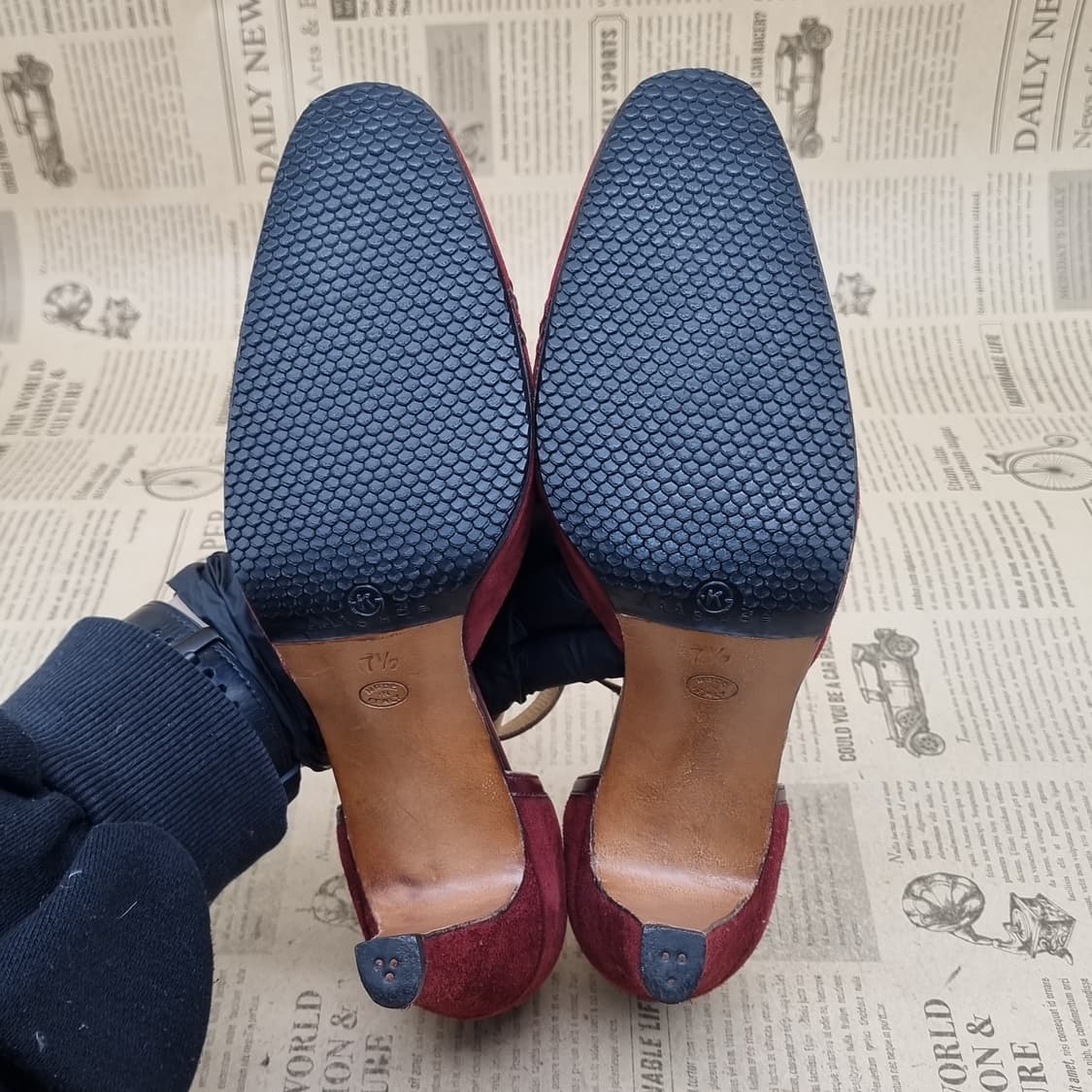 셀린느 스웨이드 메리제인힐7.5 240 굽9 상품이미지3