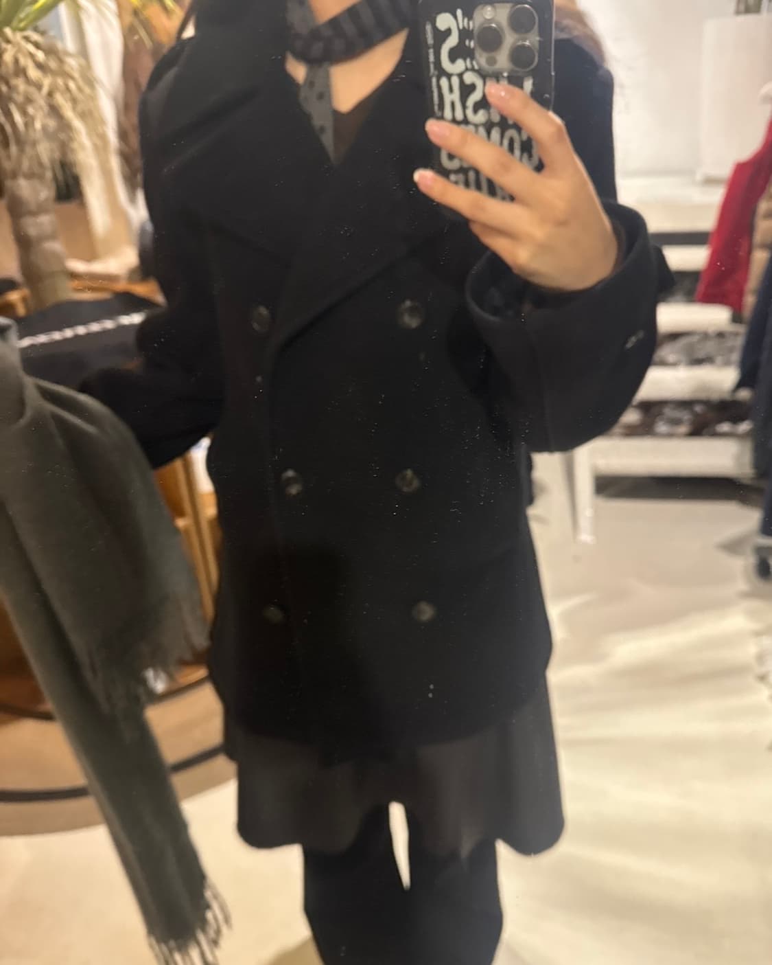 폴로 피코트 더블버튼 블랙 상품이미지5