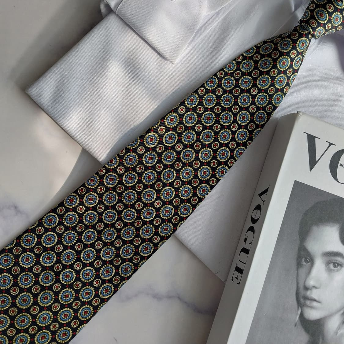 앤드류스타이 메달리온 패턴 넥타이 10.2cm S~A+등급 K2434
 상품이미지6