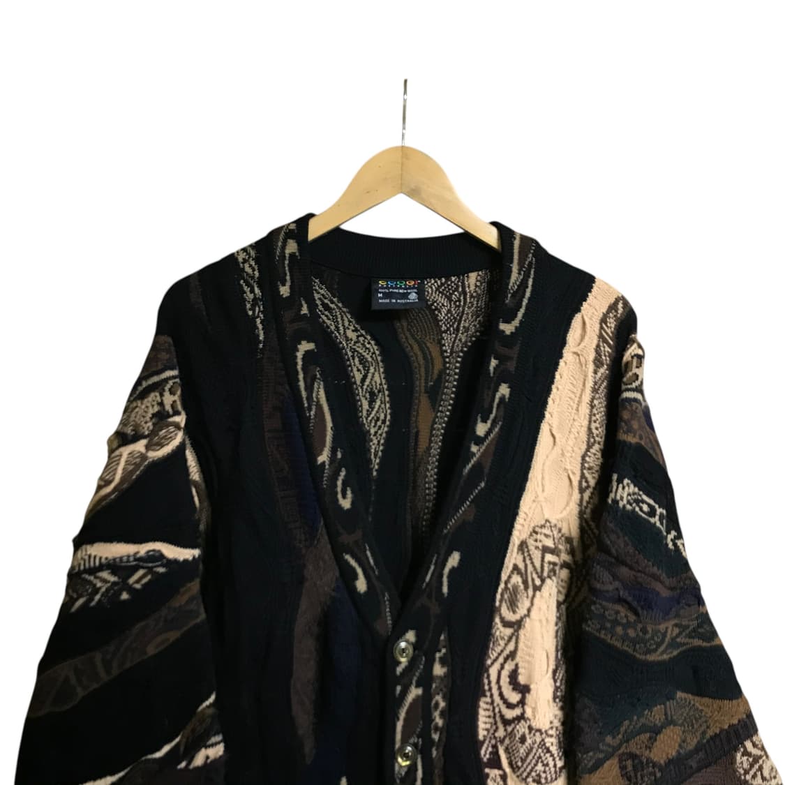 쿠지 케이블 맛도리 브이넥 울 니트 상품이미지2