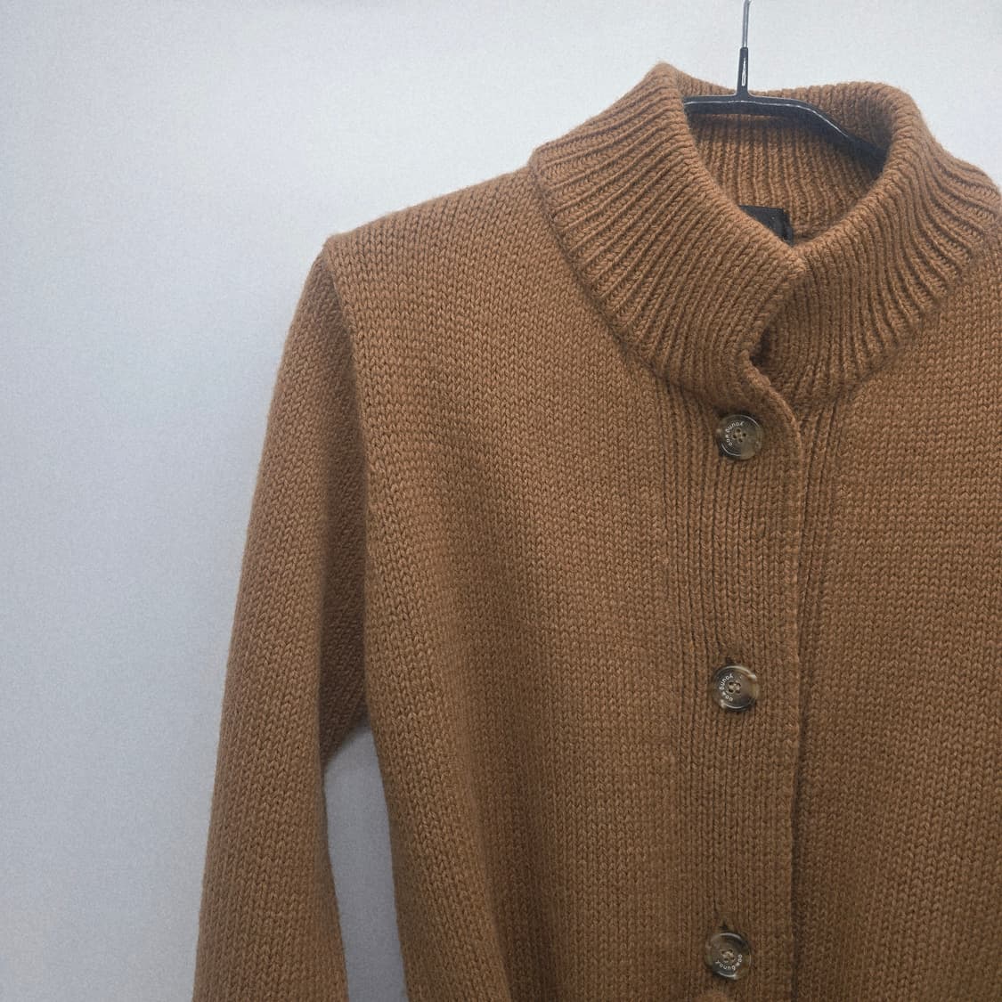 young woo 브라운 모 니트 롱 가디건 벨트 세트 상품이미지2