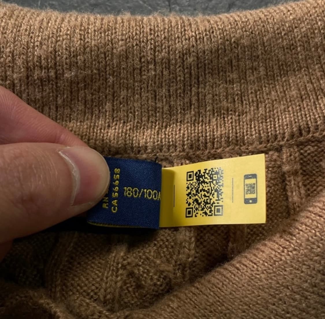 폴로 랄프로렌 꽈배기 니트 카라티 상품이미지4