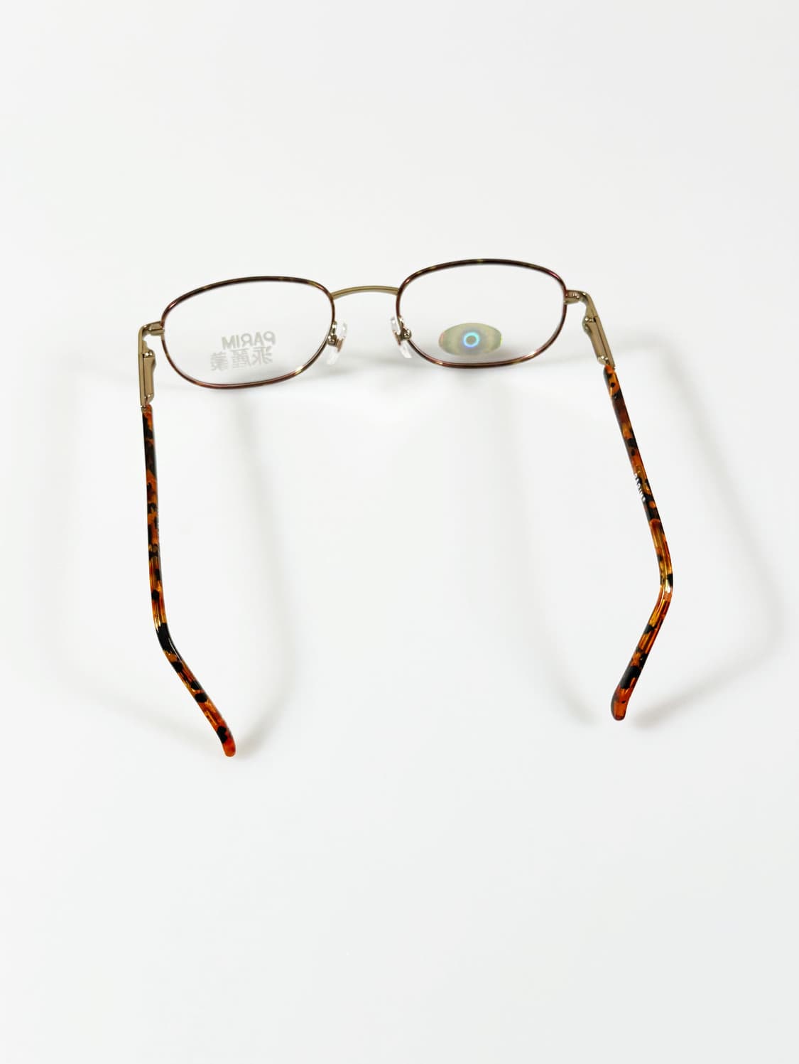 90s PARIM 골드&토터스쉘 슬림 스퀘어 빈티지 안경 상품이미지5