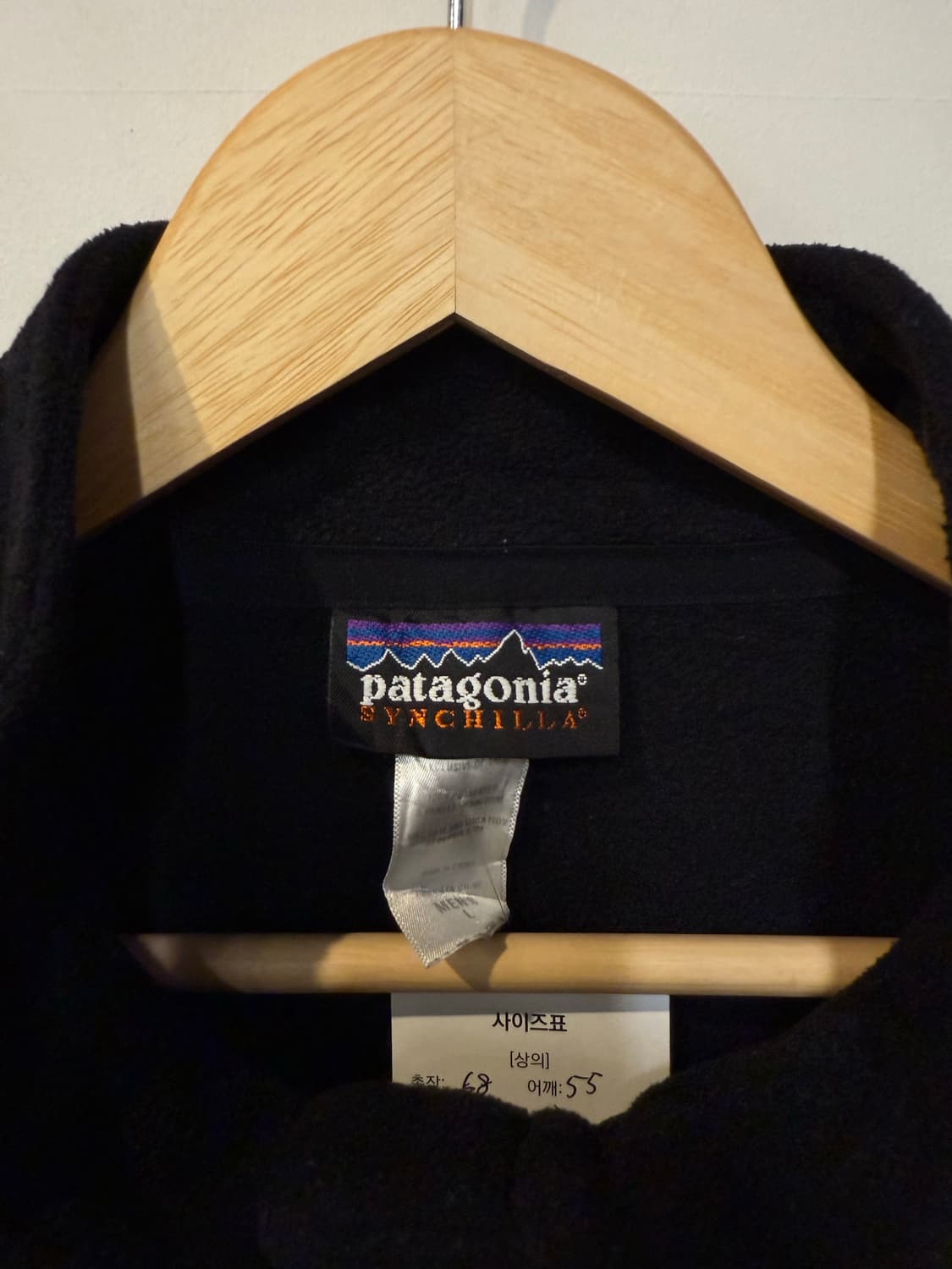 파타고니아 블랙 플리스 집업 상품이미지3