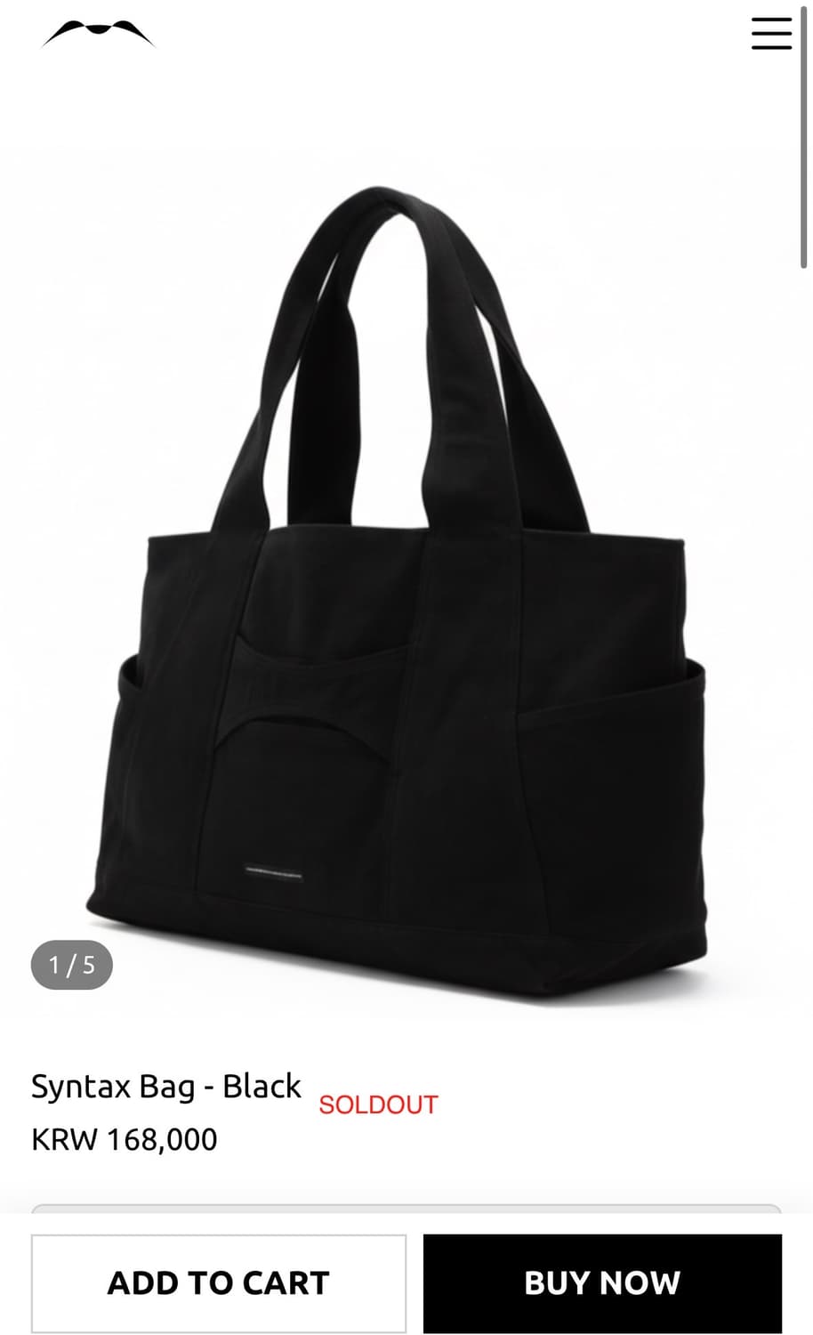 [os] 머신신테시스콜렉티브 토트백 공홈품절 유일매물 상품이미지1