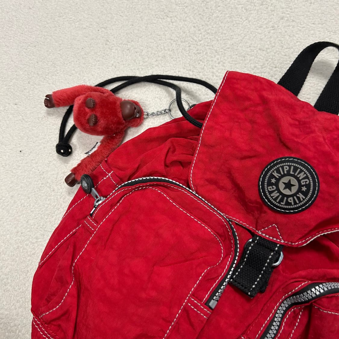 Kipling Red Backpack  상품이미지5