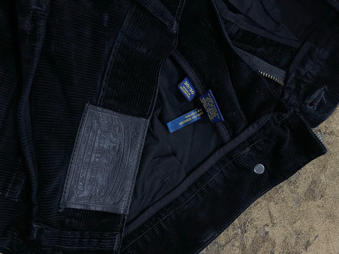 폴로랄프로렌/블랙 코듀로이 카고조거팬츠(30“) 상품이미지4