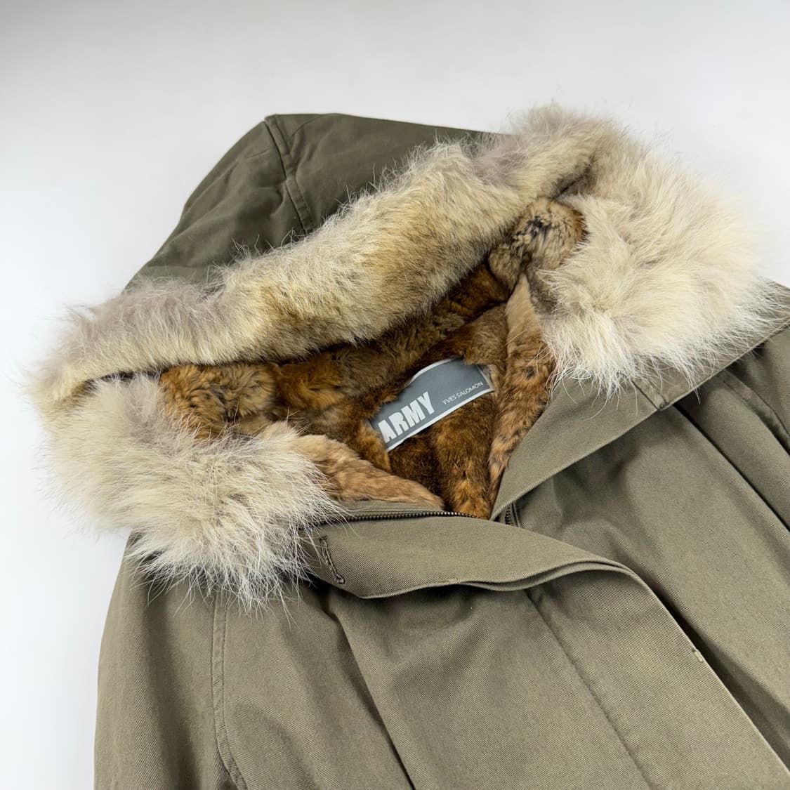 Yves salomon 이브살로몬 아미 코요테퍼 천연모피야상 상품이미지3