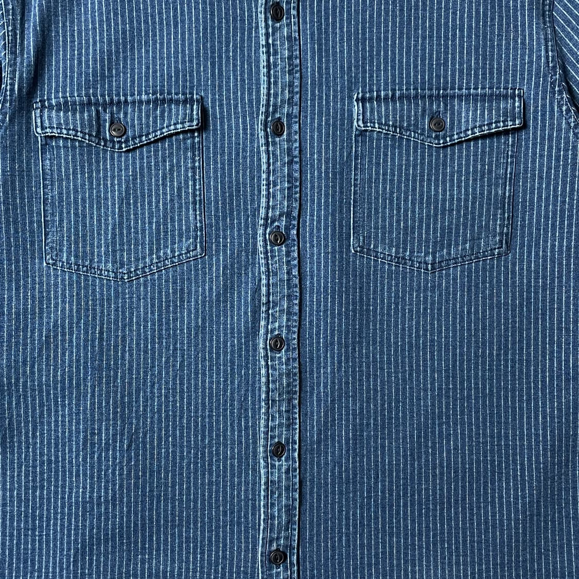 GOODFELLOW & CO 빈티지 스트라이프 데님 셔츠 A00630 상품이미지3