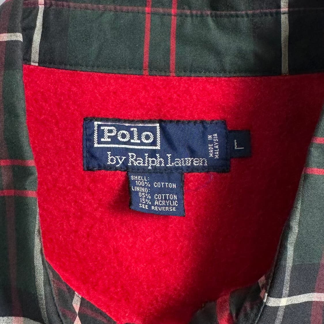 90s 폴로 타탄체크 스윙탑 자켓 상품이미지6