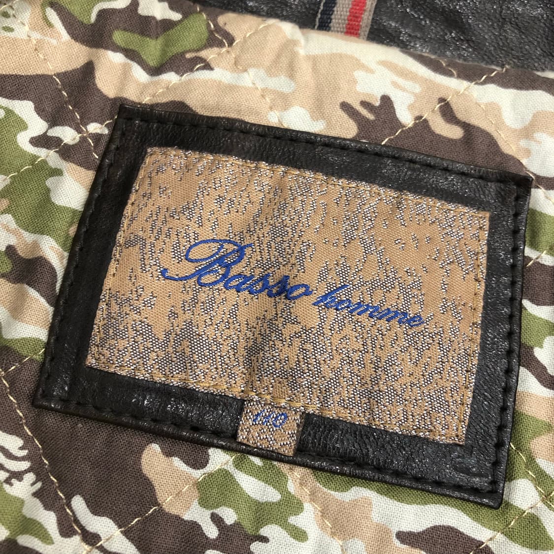 바쏘옴므 양가죽 라이더 브라운 레더 가죽 바이커 자켓 상품이미지6