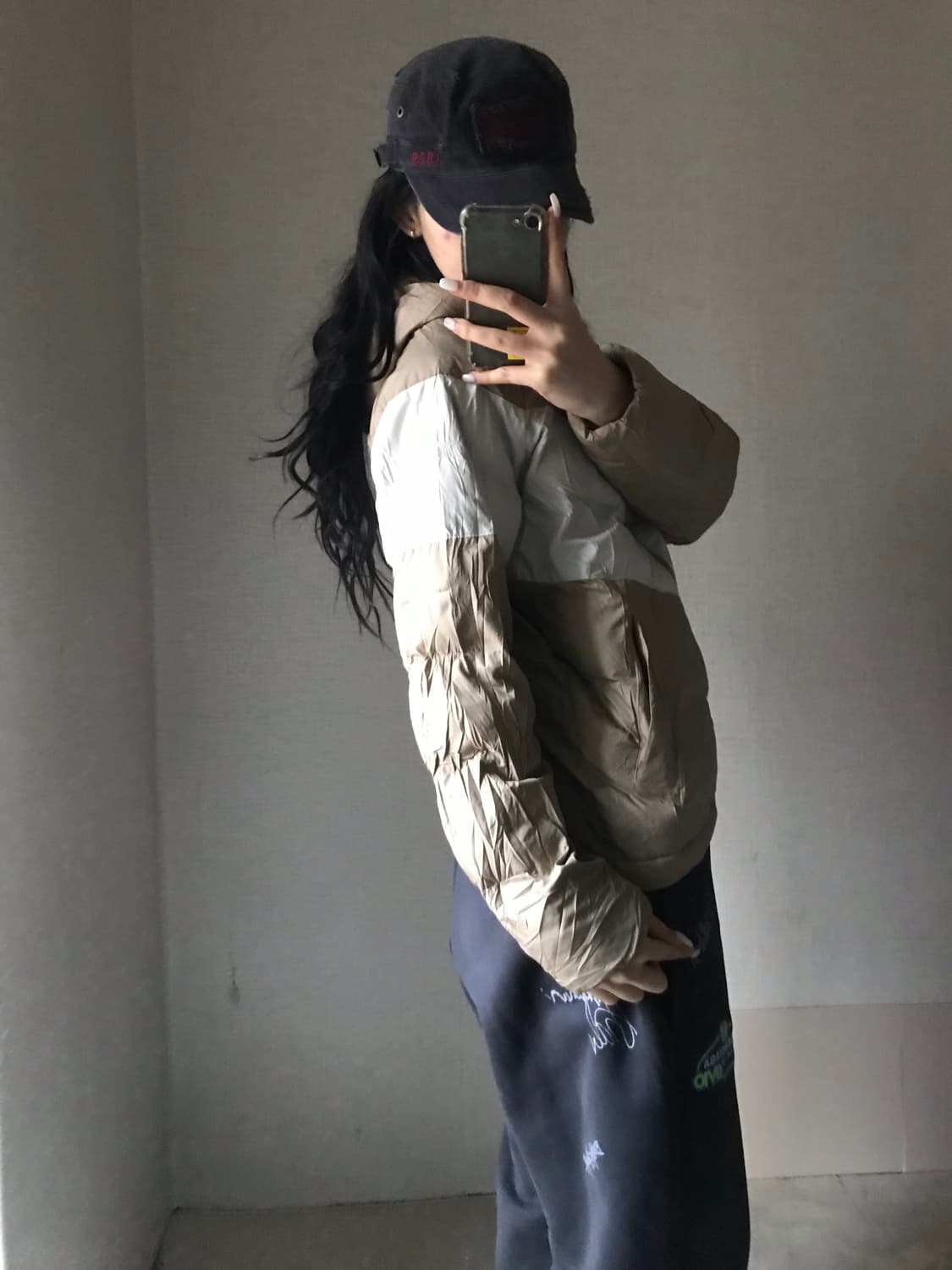 나이키 베이지 패딩 상품이미지5