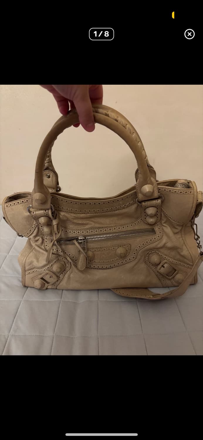 발렌시아가 모터백 시티백 베이지 상품이미지1