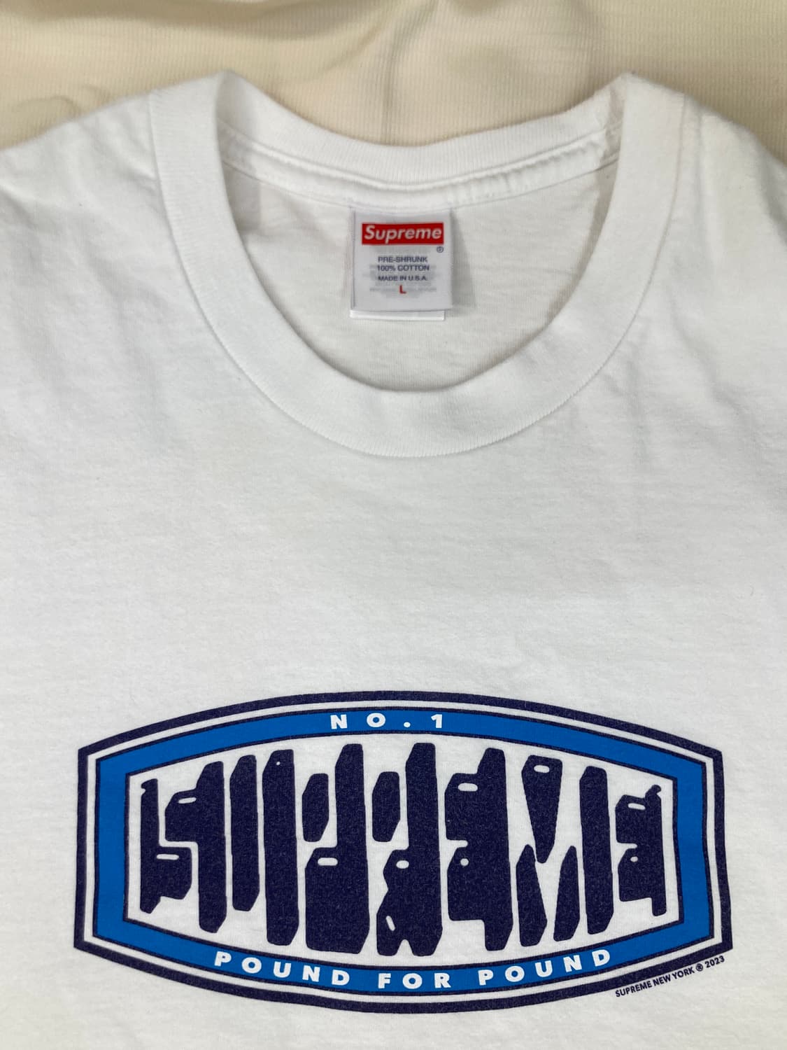 Supreme 'No.1 Pound for Pound' 티셔츠 (2023 상품이미지4