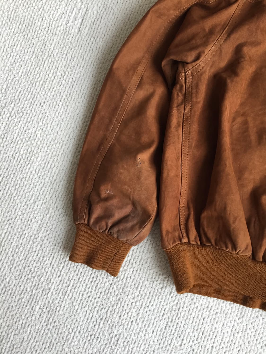 90‘s 이태리 메이드 a1 고트레더 자켓 상품이미지8