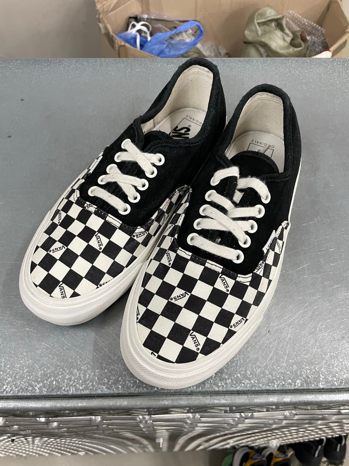 반스 볼트OG 어센틱 블랙 체커보드 토 275 (gr-4219) 상품이미지2