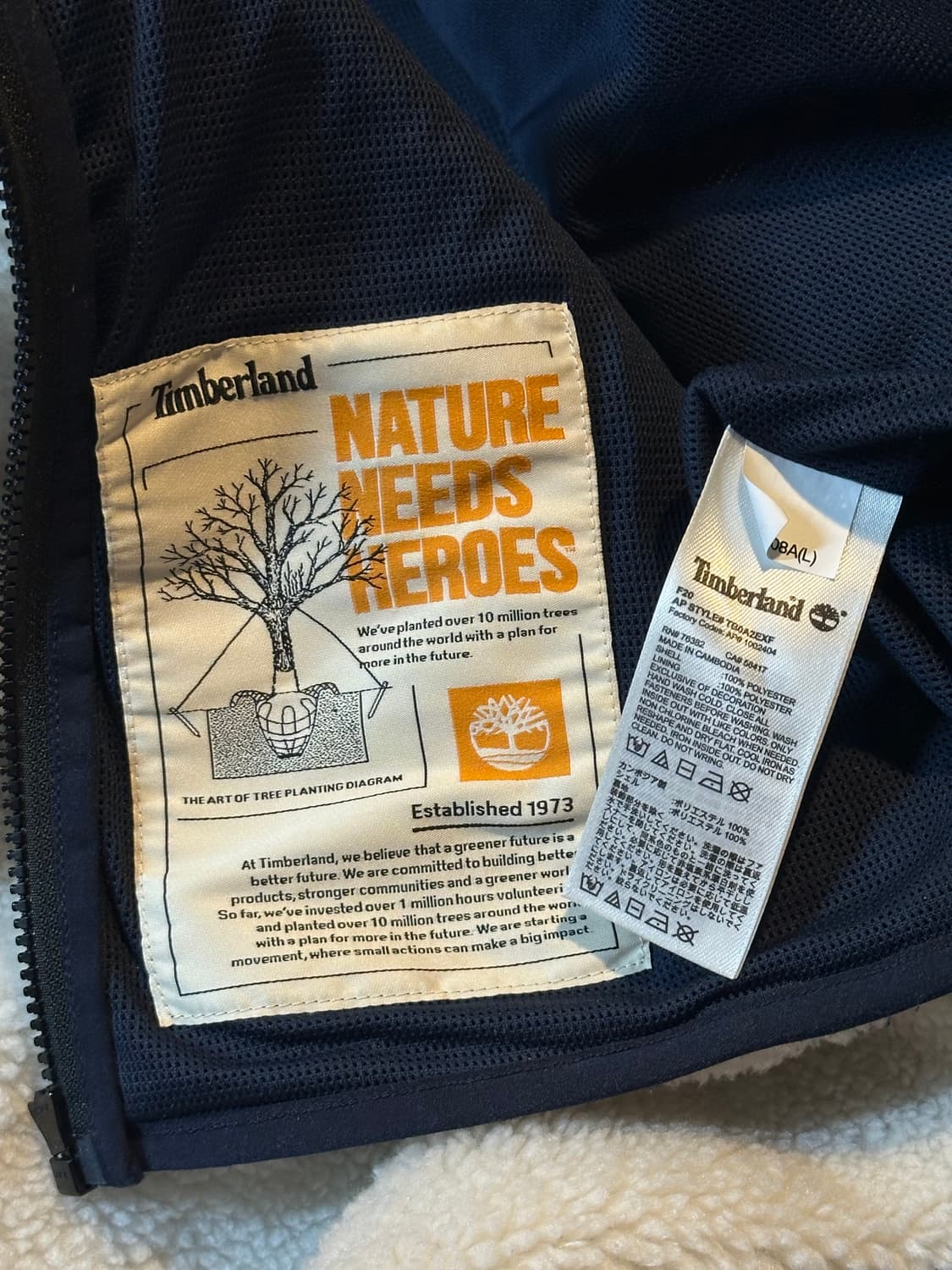 팀버랜드 TIMBERLAND 쉐르파 플리스 후드 자켓 상품이미지6