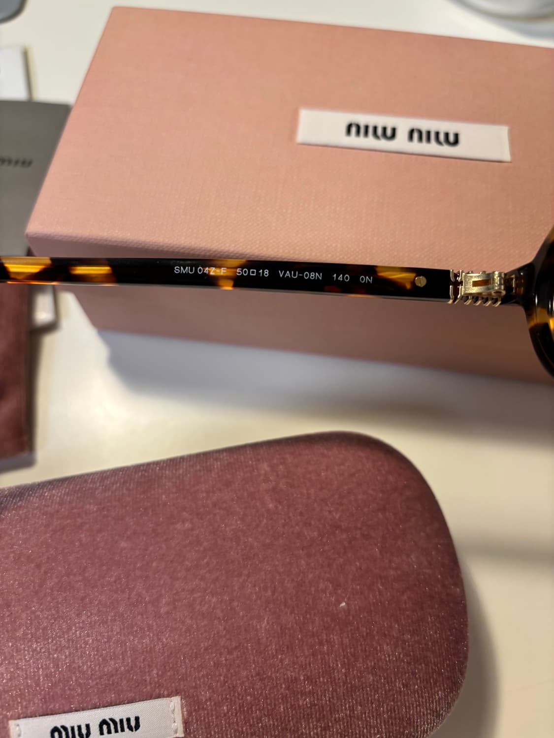 미우미우 리가드 안경 풀박스 상품이미지4