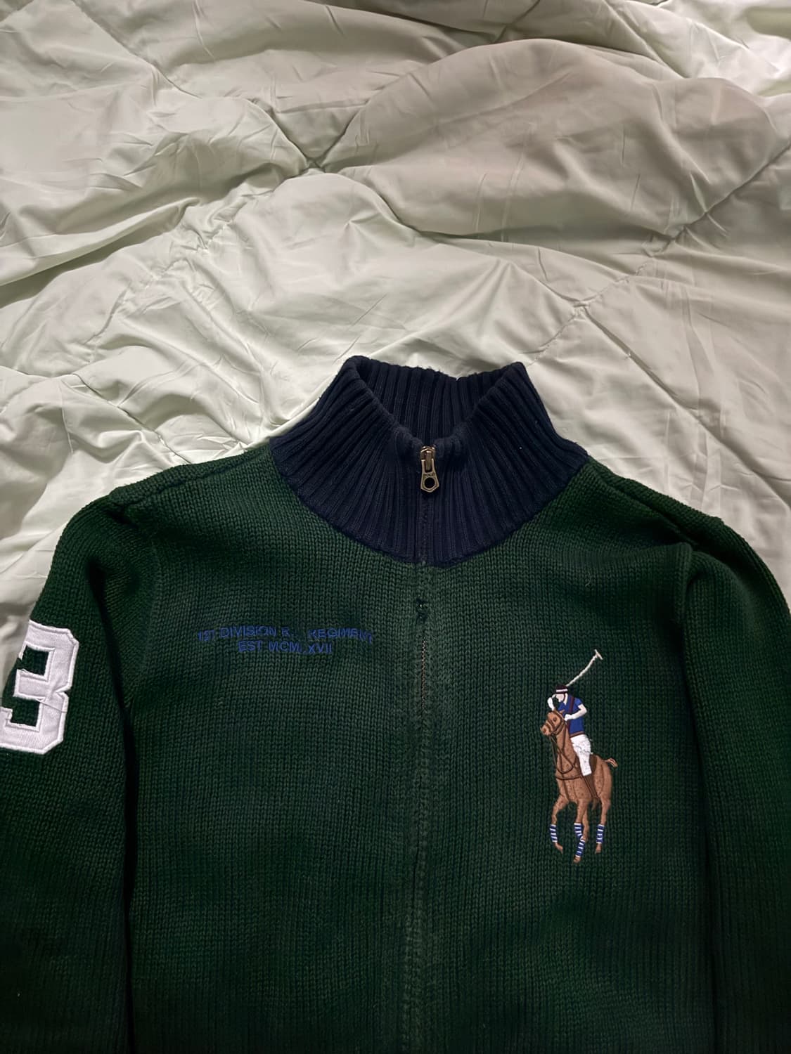 {유일매물}빅포니 니트 집업 상품이미지2