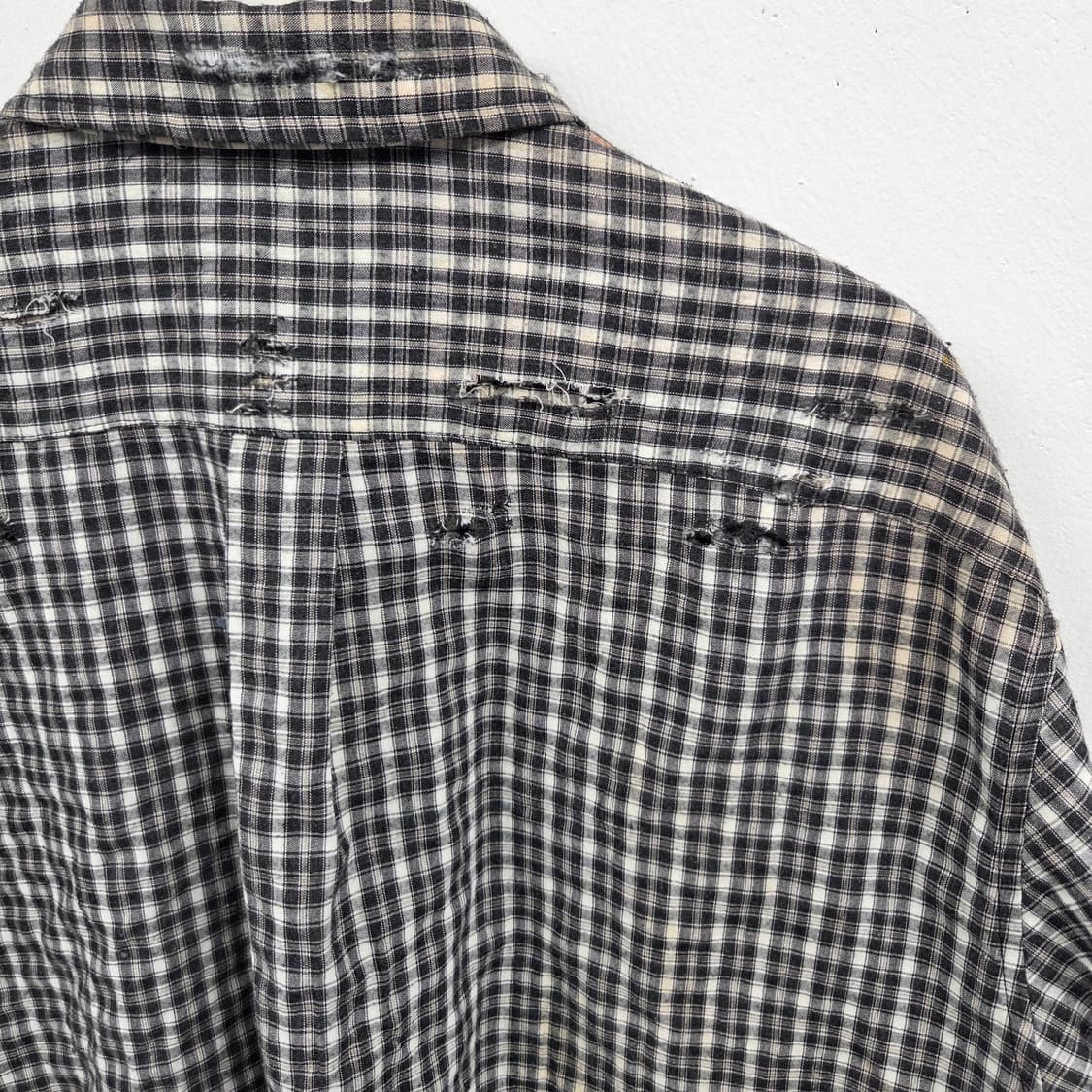 빈티지 페이딩 체크셔츠 상품이미지7