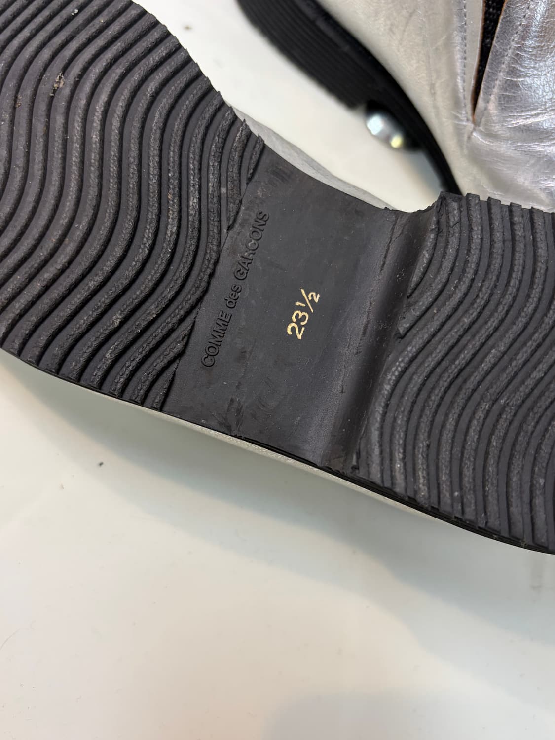 Comme des garcons 꼼데 실버 부츠 구두 상품이미지2