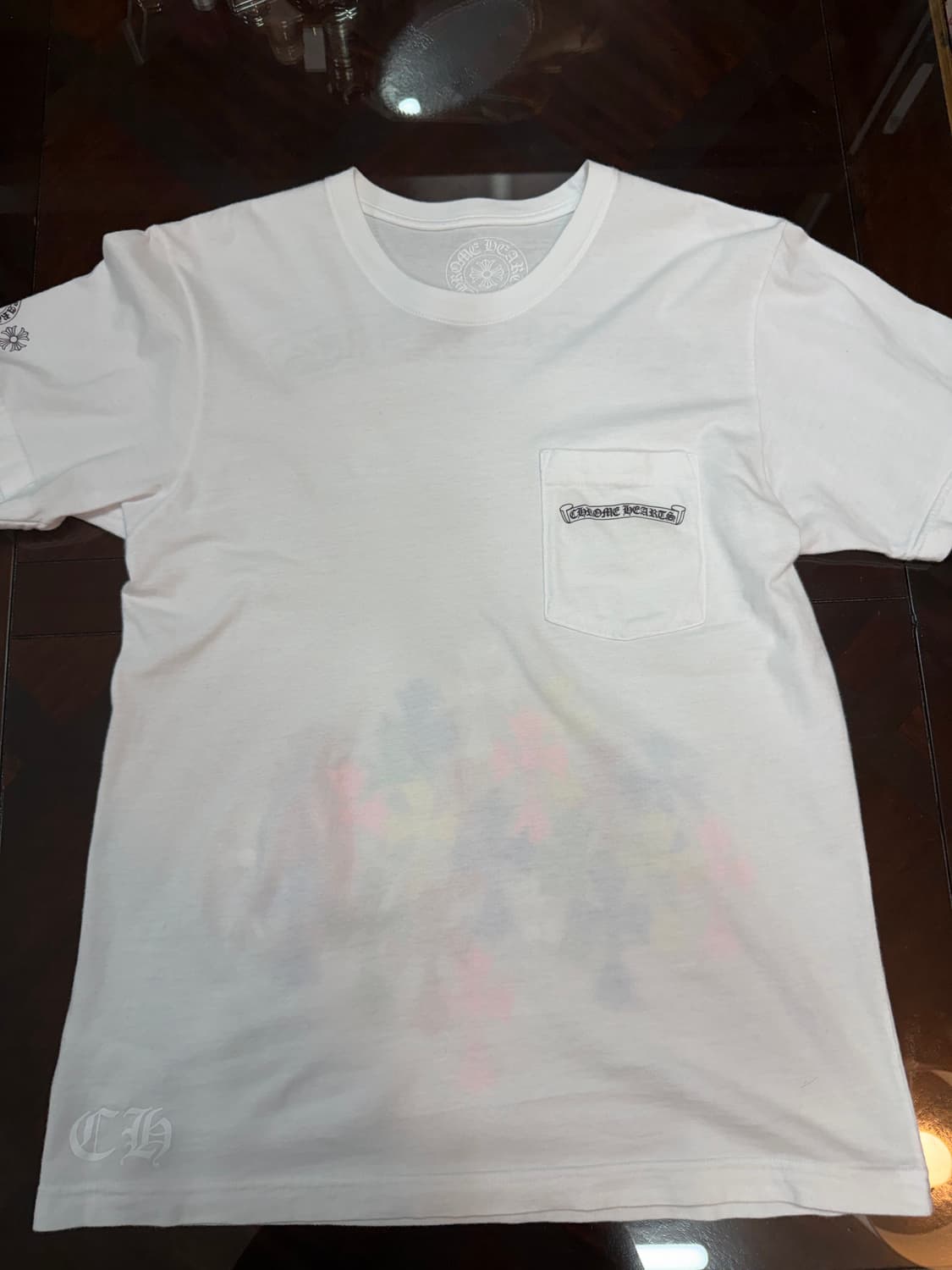 크롬하츠 정품 멀티컬러 세메터리 화이트 구하기 어려운 반팔티 팝니다.!! 상품이미지1