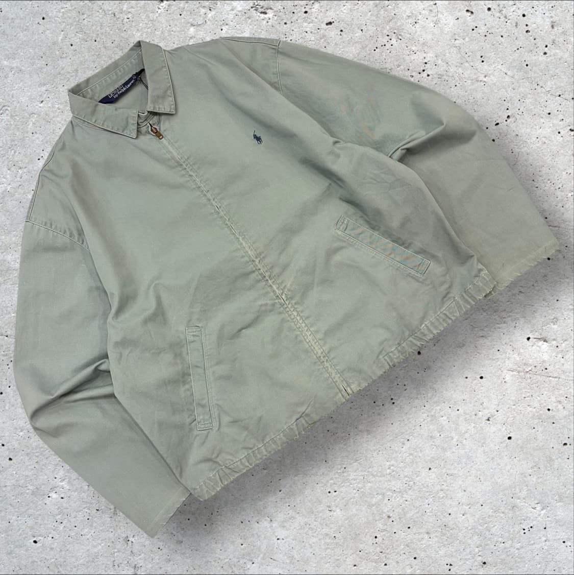 [L] 90s 폴로 랄프로렌 올드스쿨 블루종 점퍼 B458 상품이미지1