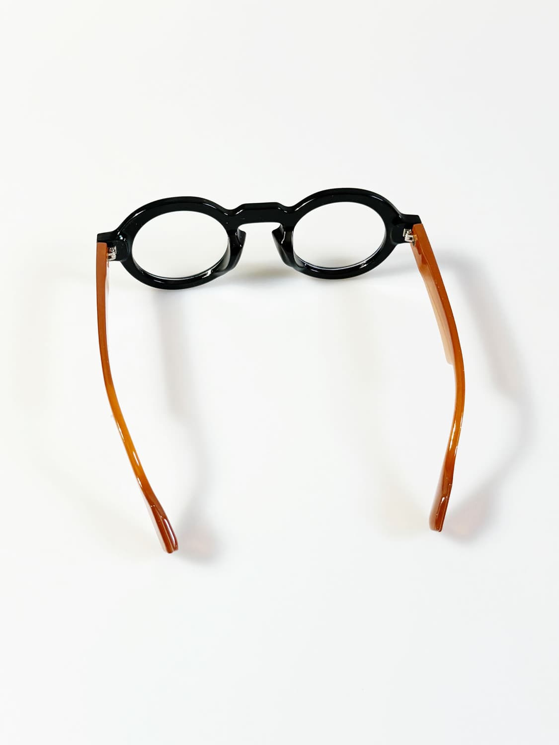 볼드 라운드 키홀 브릿지 투명 틴트 빈티지 선글라스 상품이미지5