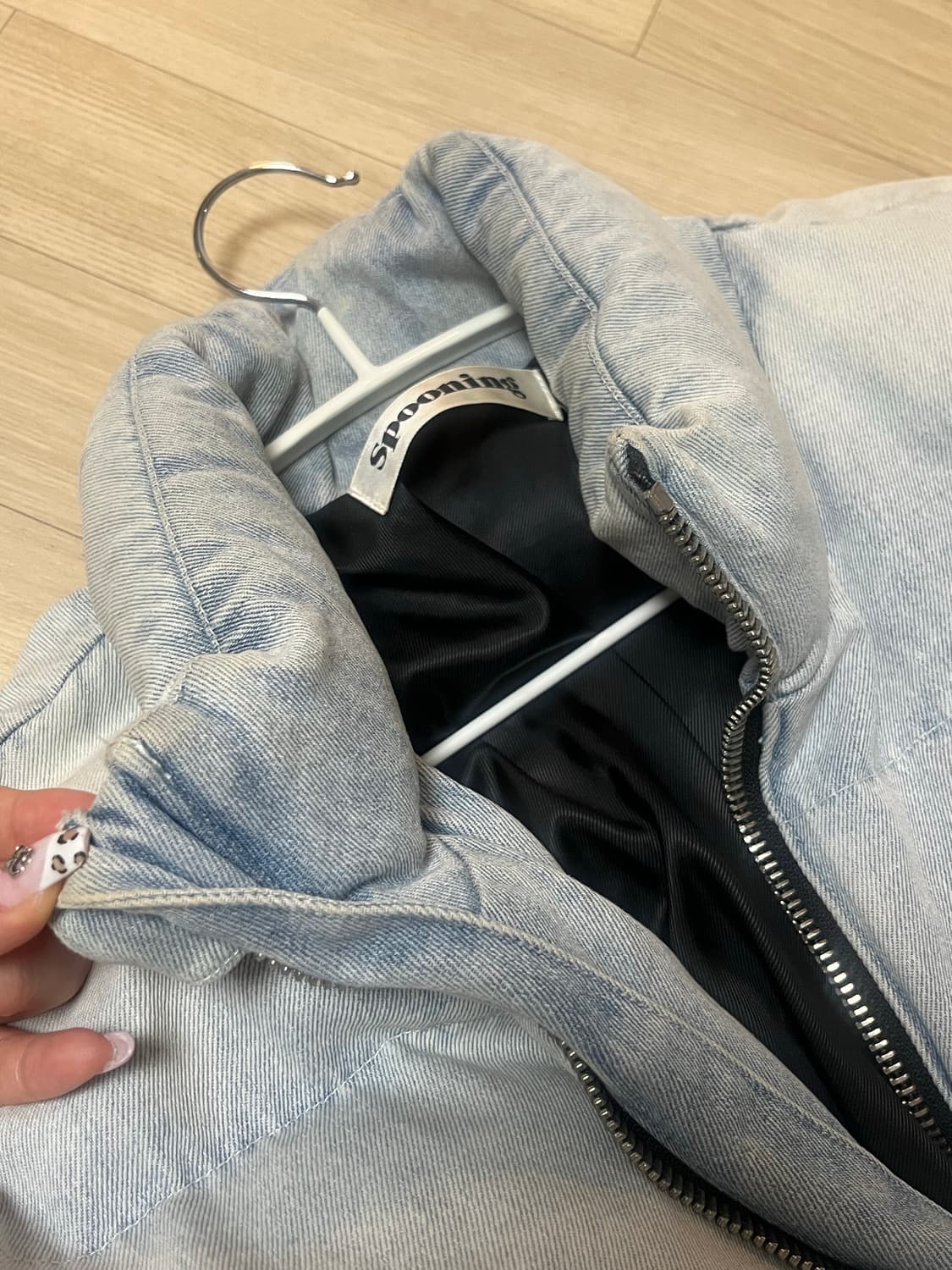 스푸닝 (글로니) 데님 패딩 상품이미지3