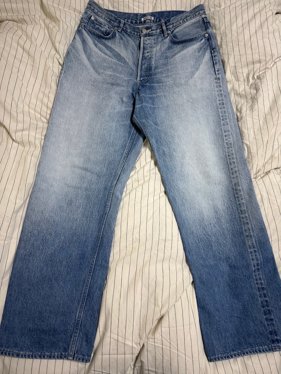 [32] 오라리 25aw 셀비지 페이디드 헤비 데님 와이드 상품이미지2