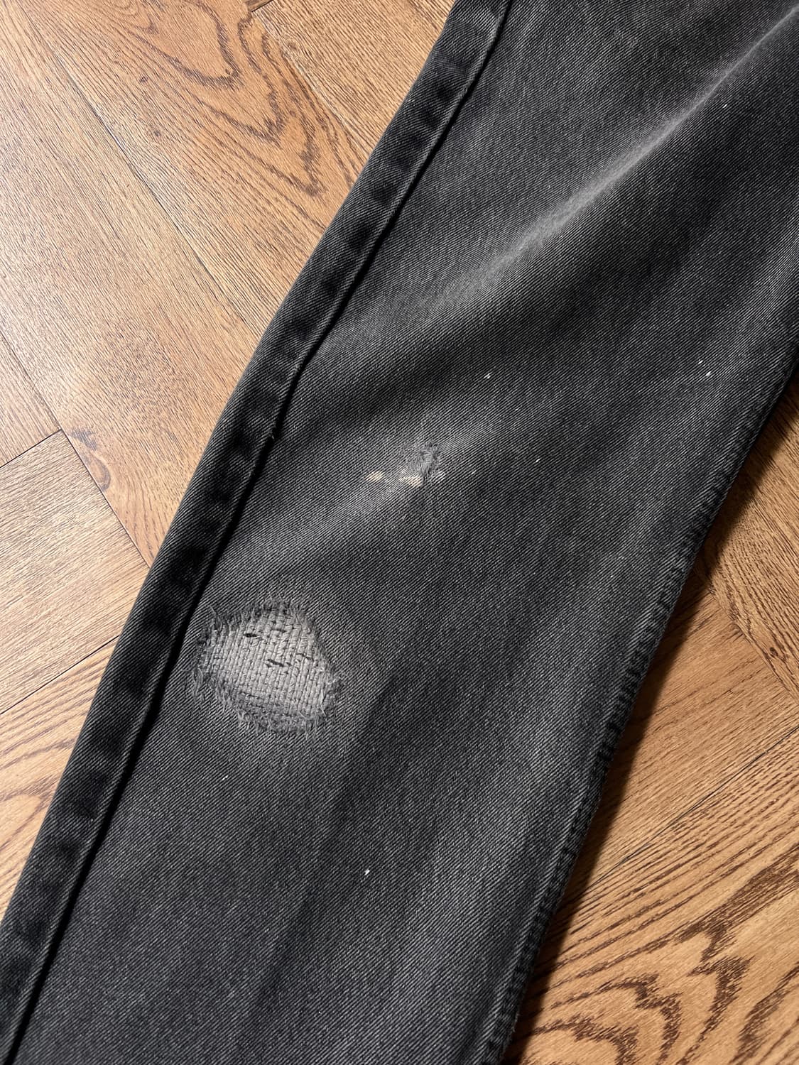 [34]리바이스 505 빈티지 리페어드 흑청 데님 팬츠 상품이미지5