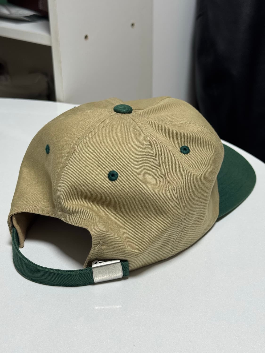 스투시 미드 뎁스 베이직 스타 스트랩백 카키 상품이미지3